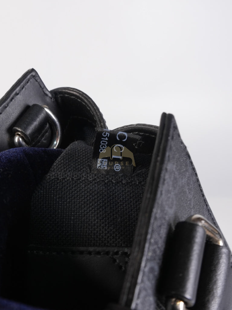 Mini Tote Bag in Black GG Supreme Canvas & Silver Hardware | Purse Maison Luxury Bags Shop