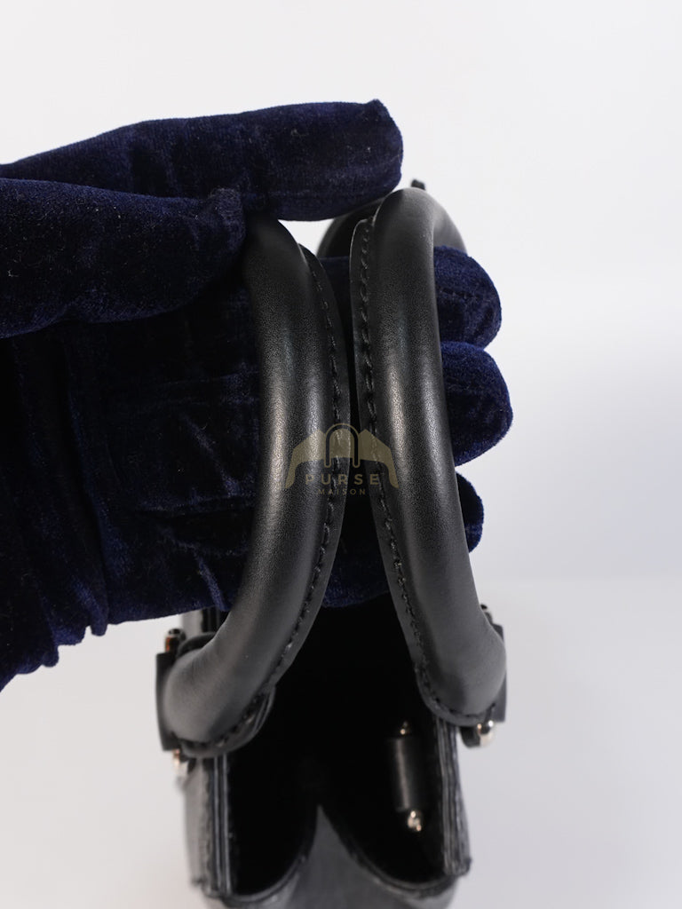 Mini Tote Bag in Black GG Supreme Canvas & Silver Hardware | Purse Maison Luxury Bags Shop