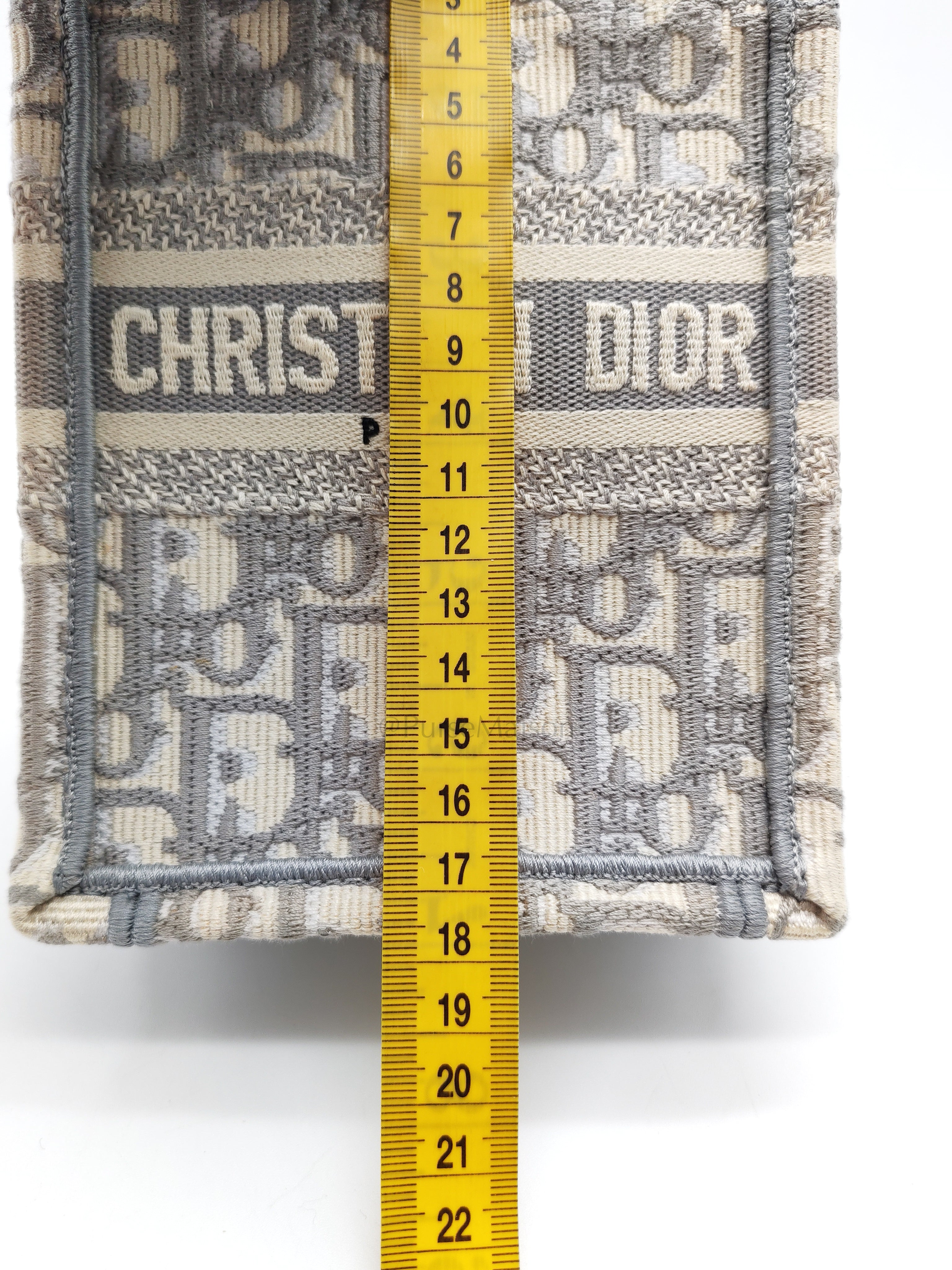 Mini Vertical Booktote Grey Oblique Canvas | Purse Maison Luxury Bags Shop
