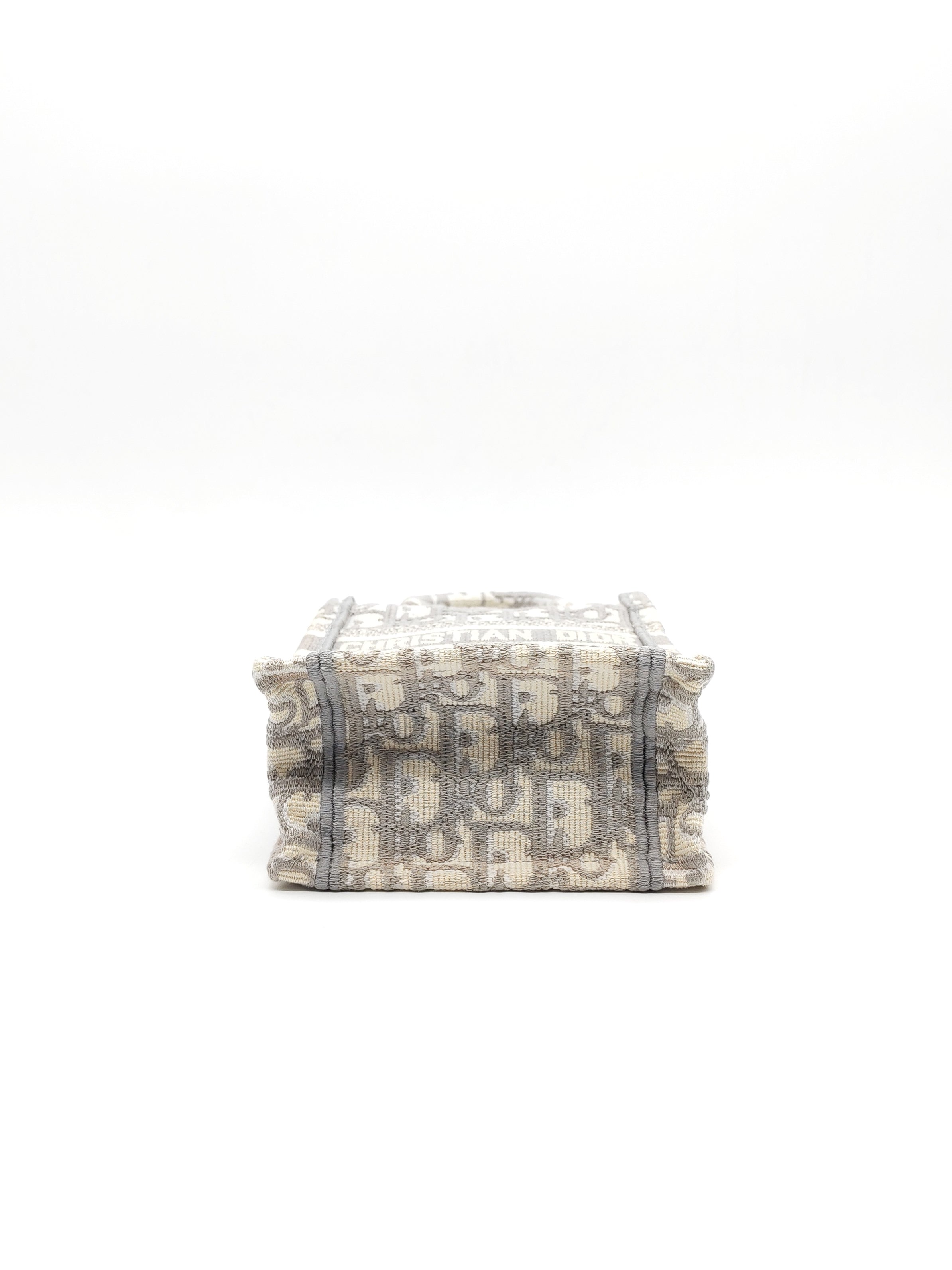 Mini Vertical Booktote Grey Oblique Canvas | Purse Maison Luxury Bags Shop