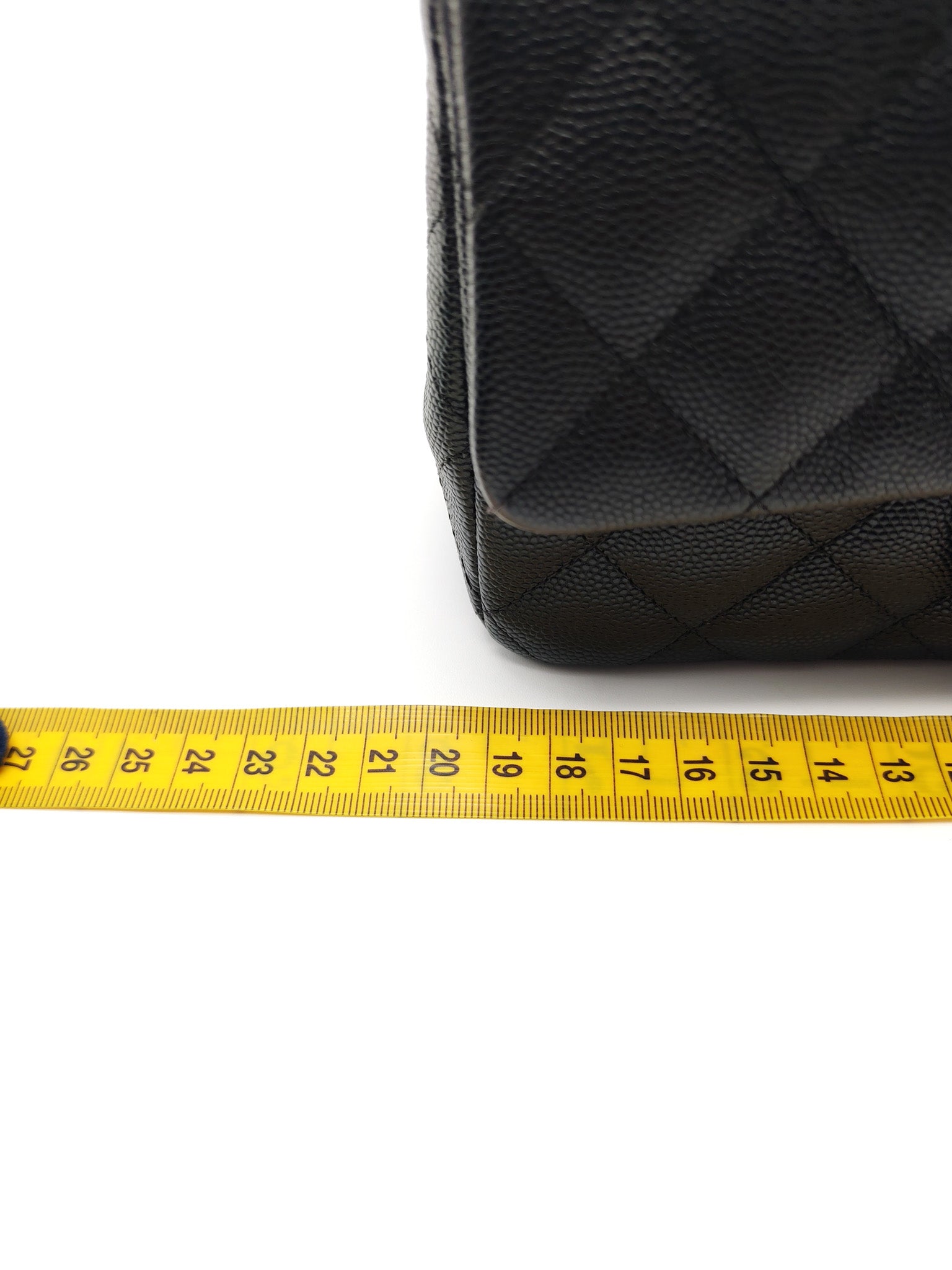 Mini Rectangular in Black Caviar Leather Silver Hardware (Series 26)