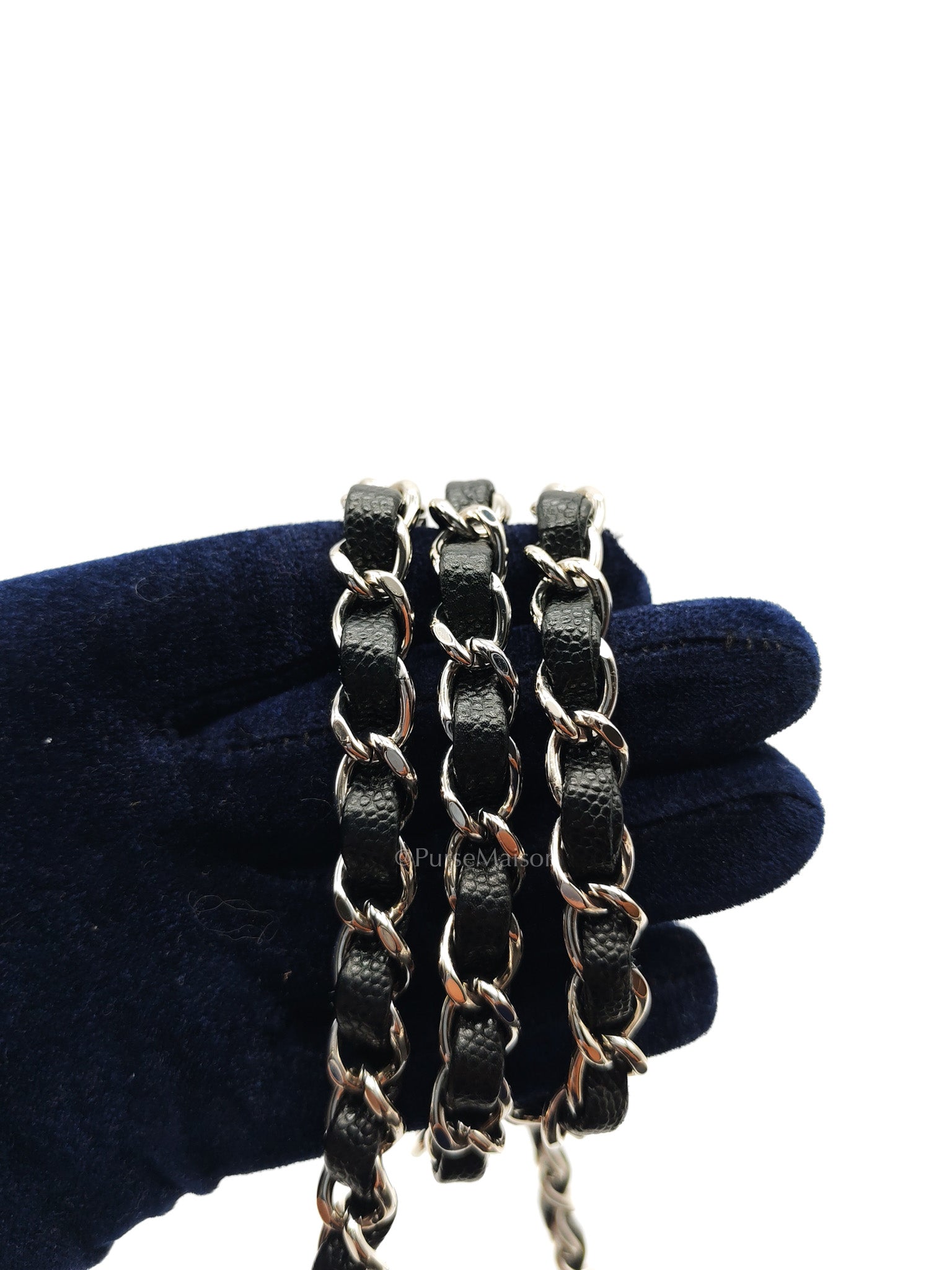 Mini Rectangular in Black Caviar Leather Silver Hardware (Series 26)