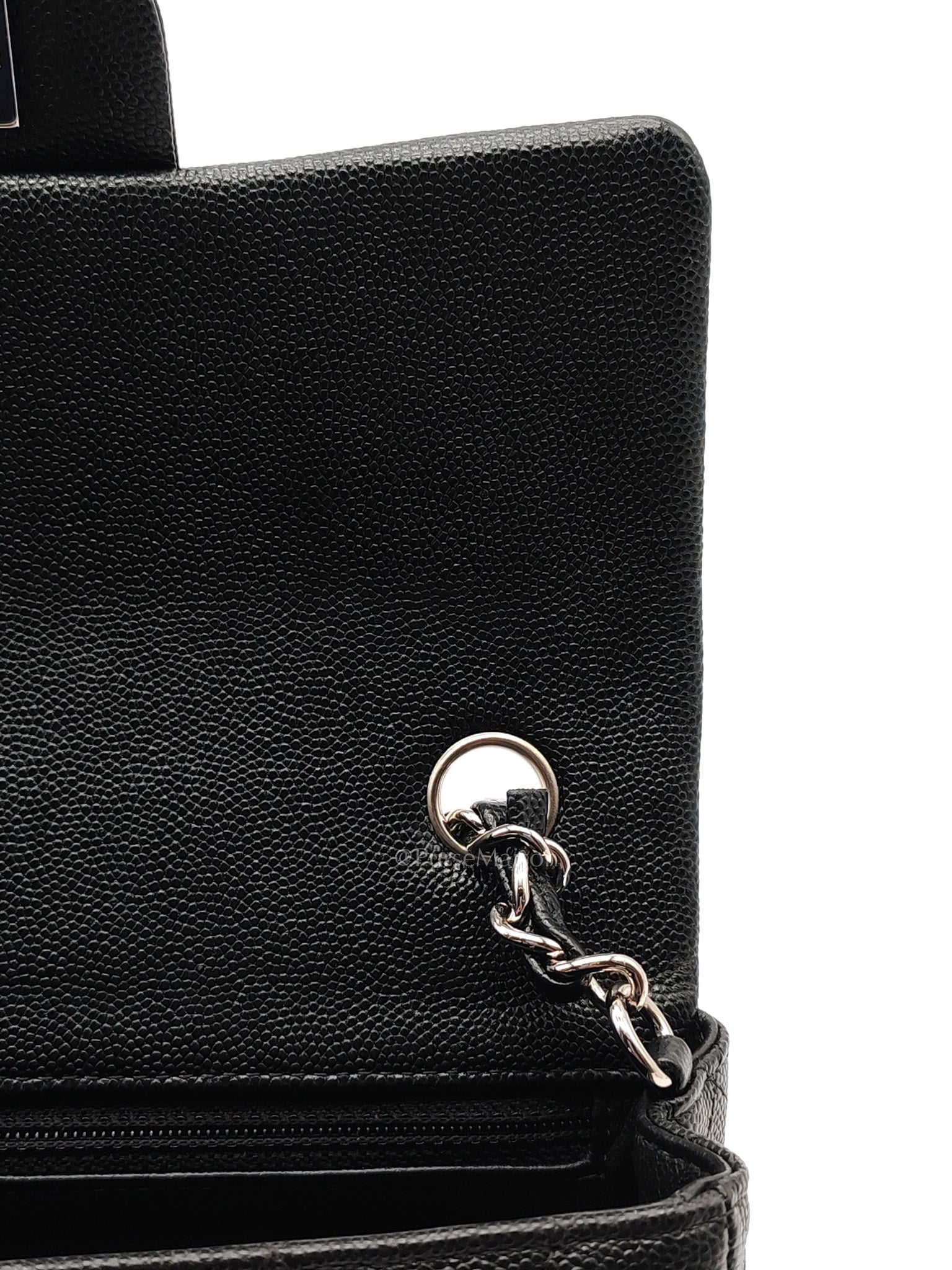 Mini Rectangular in Black Caviar Leather Silver Hardware (Series 26)