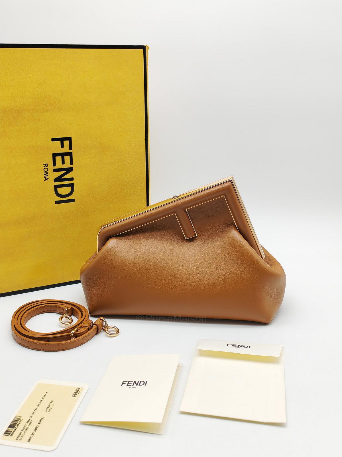 Fendi First Small Nappa Caramel