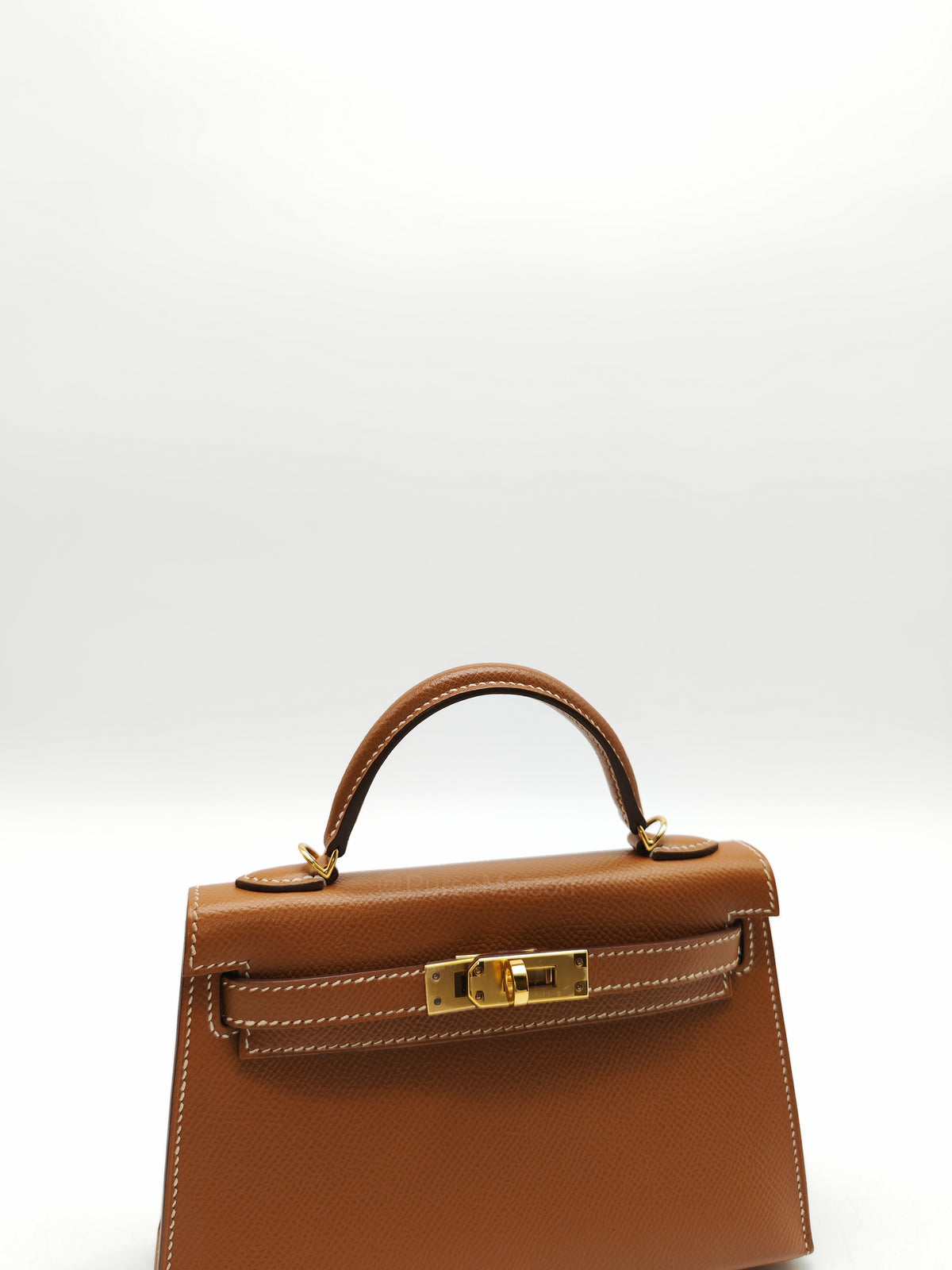 Hermes Mini Kelly II Gold in Epsom Leather and Gold Hardware Stamp D (2019)