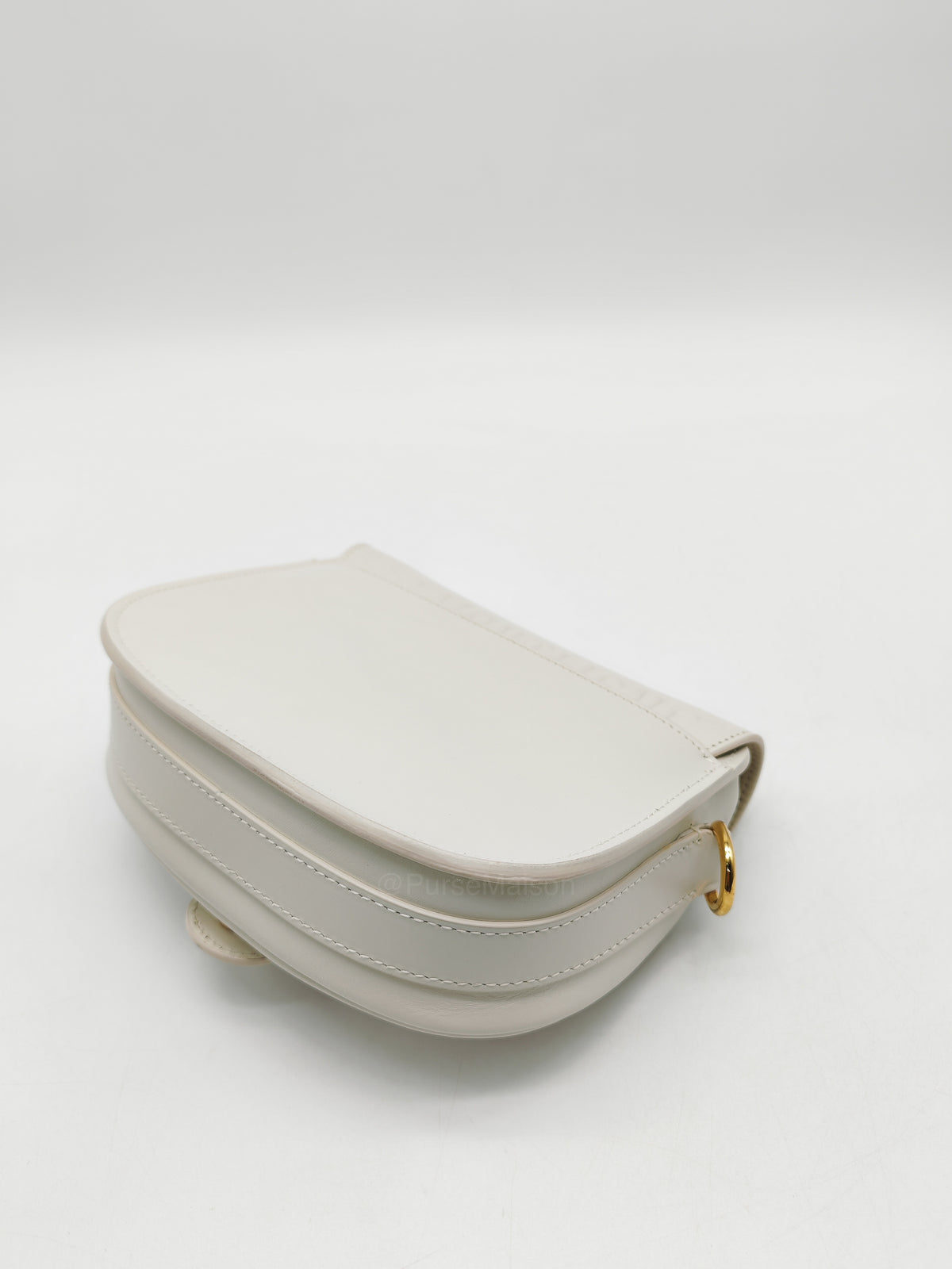 Christian Dior Bobby Small in Latte Box Calfskin Leather