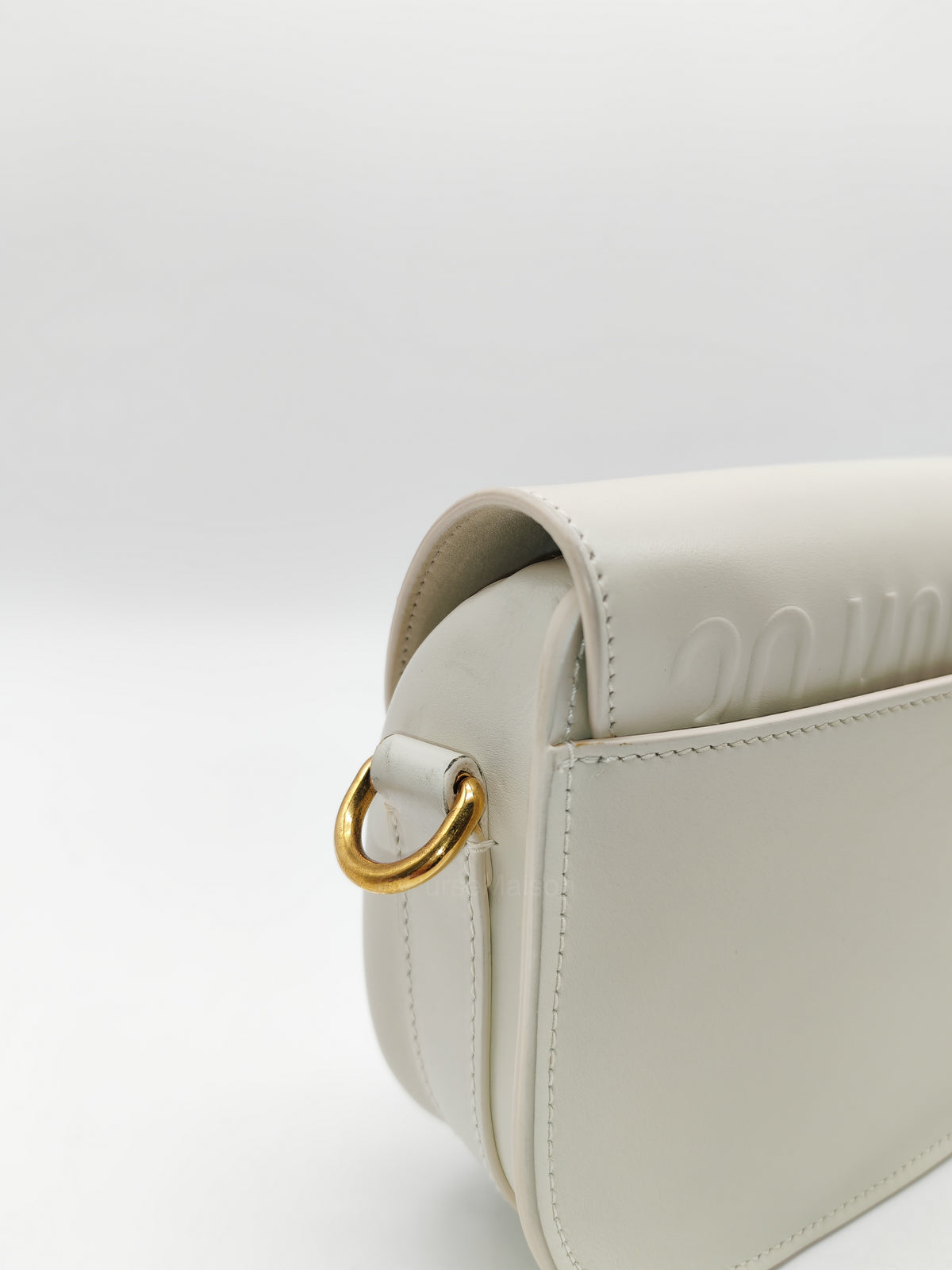 Christian Dior Bobby Small in Latte Box Calfskin Leather
