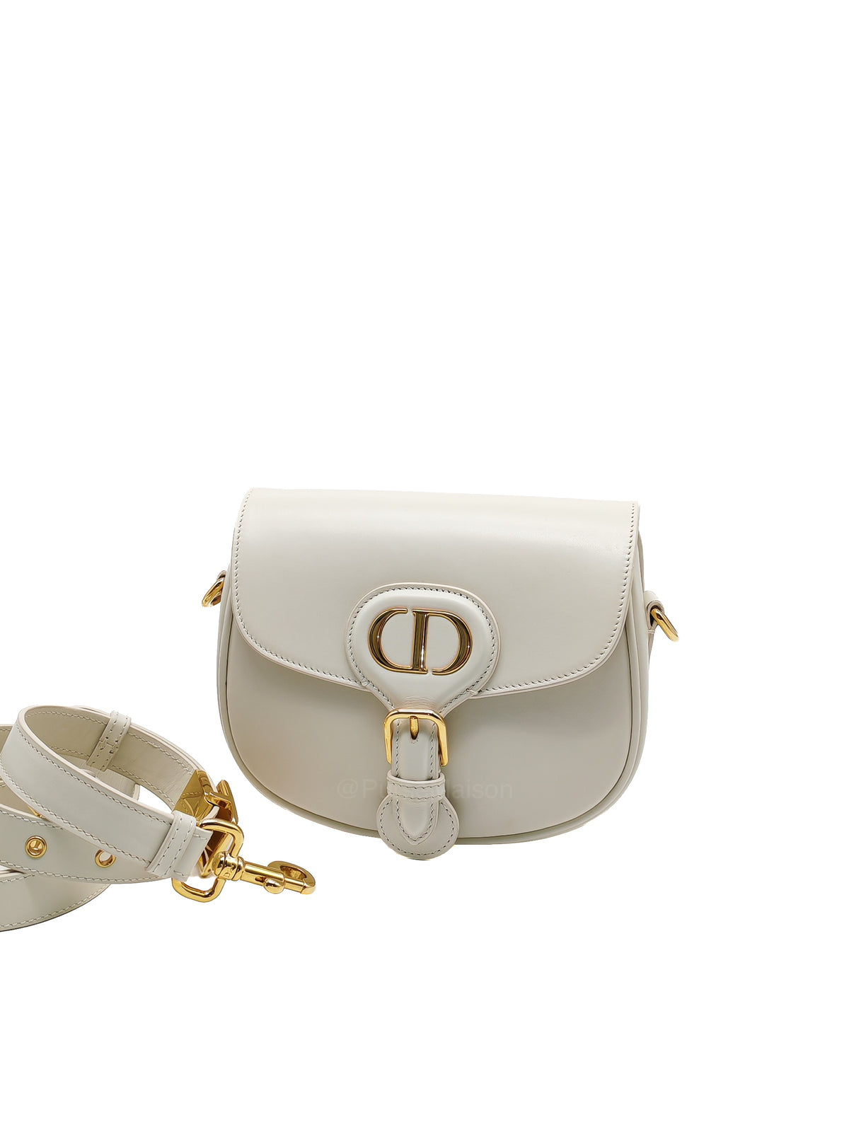 Christian Dior Bobby Small in Latte Box Calfskin Leather