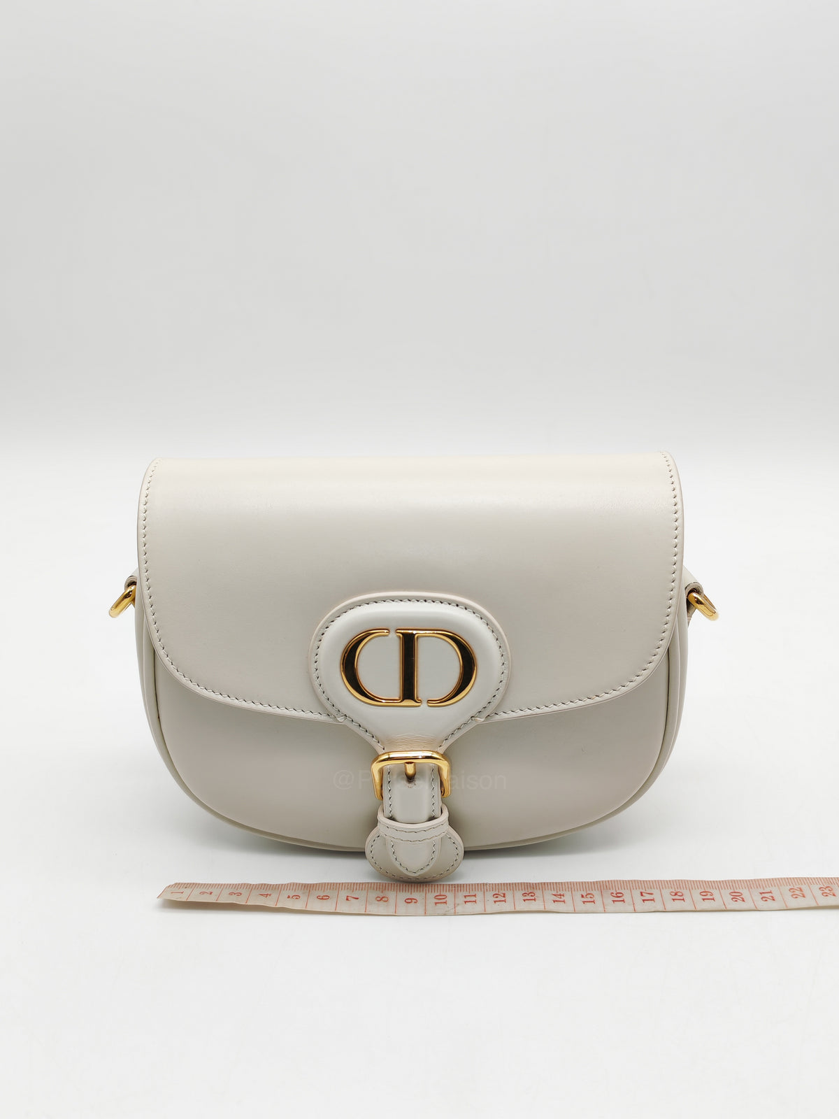 Christian Dior Bobby Small in Latte Box Calfskin Leather