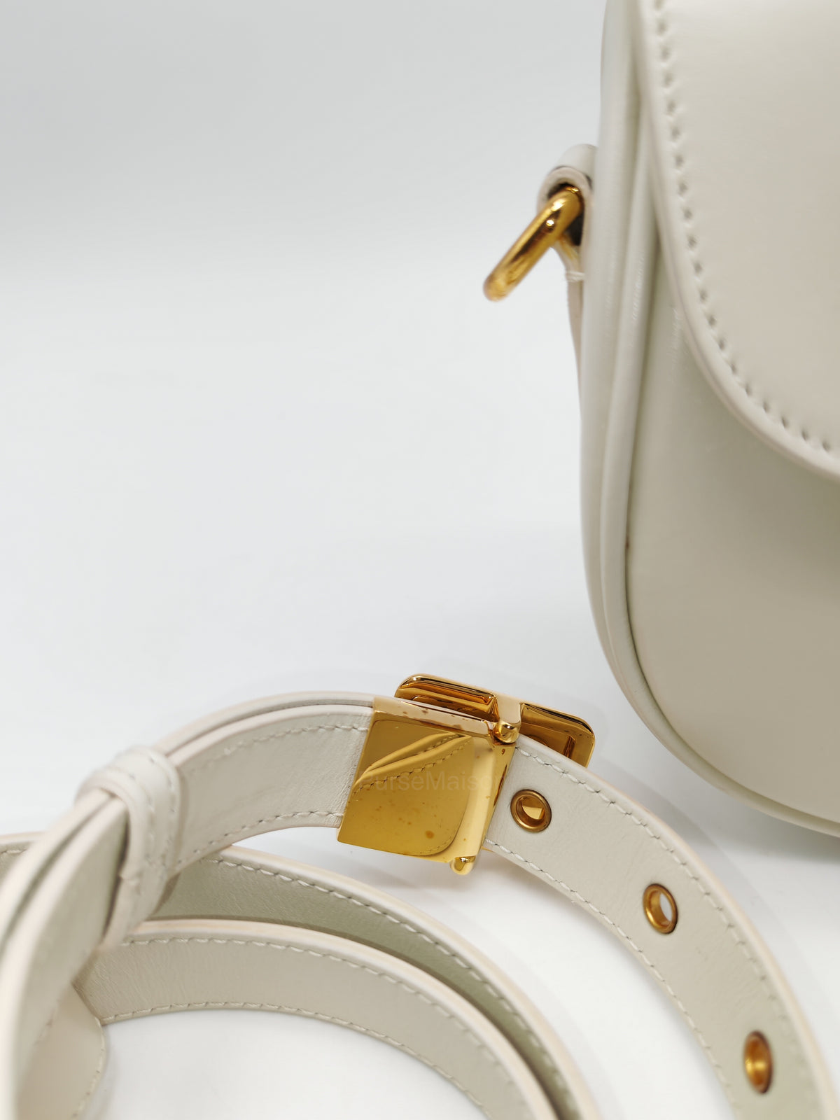 Christian Dior Bobby Small in Latte Box Calfskin Leather
