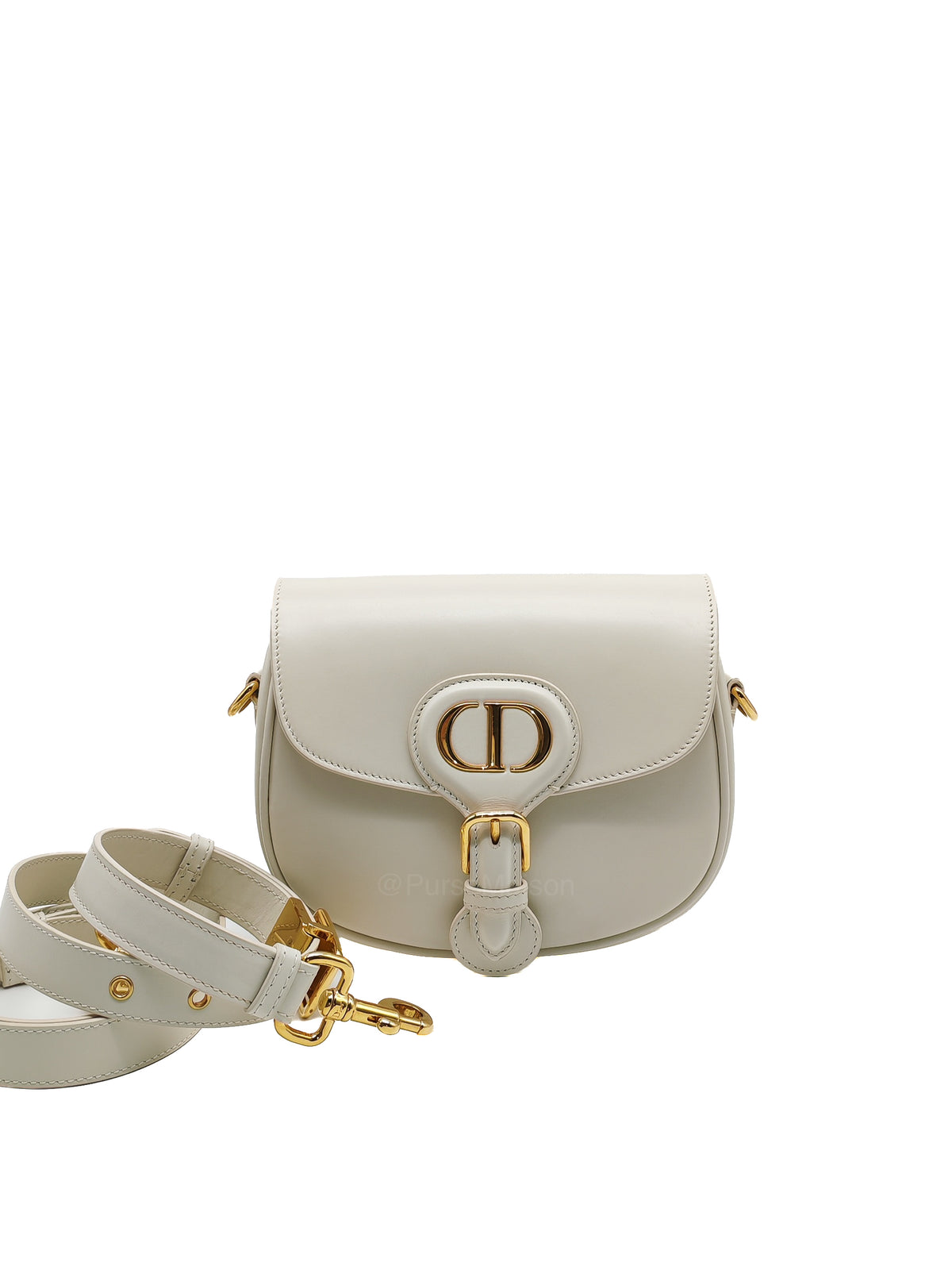 Christian Dior Bobby Small in Latte Box Calfskin Leather