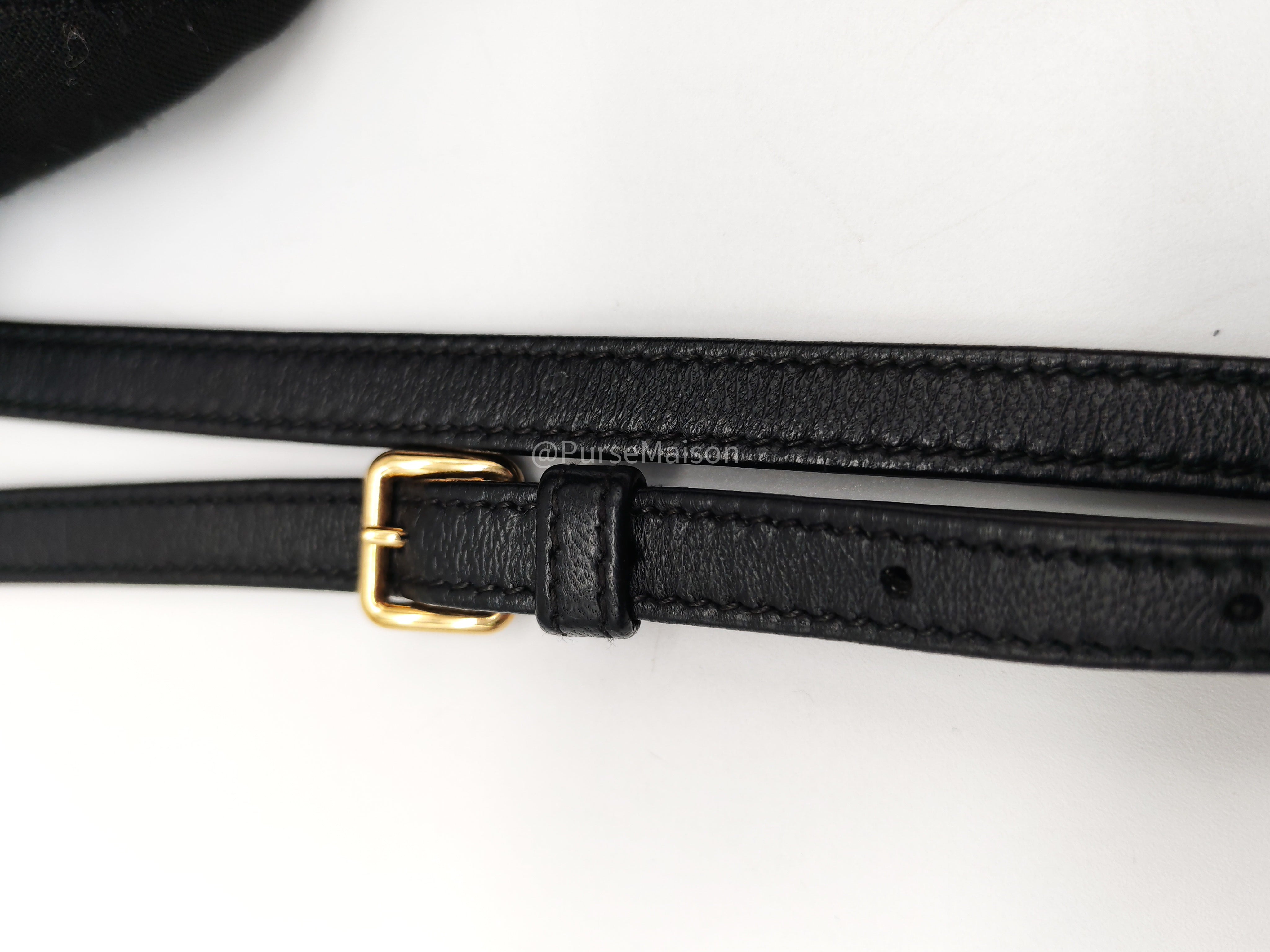 Miu Miu Arcadie Bag in Black Matelasse Nappa Leather and Gold Hardware | Purse Maison Luxury Bags Shop