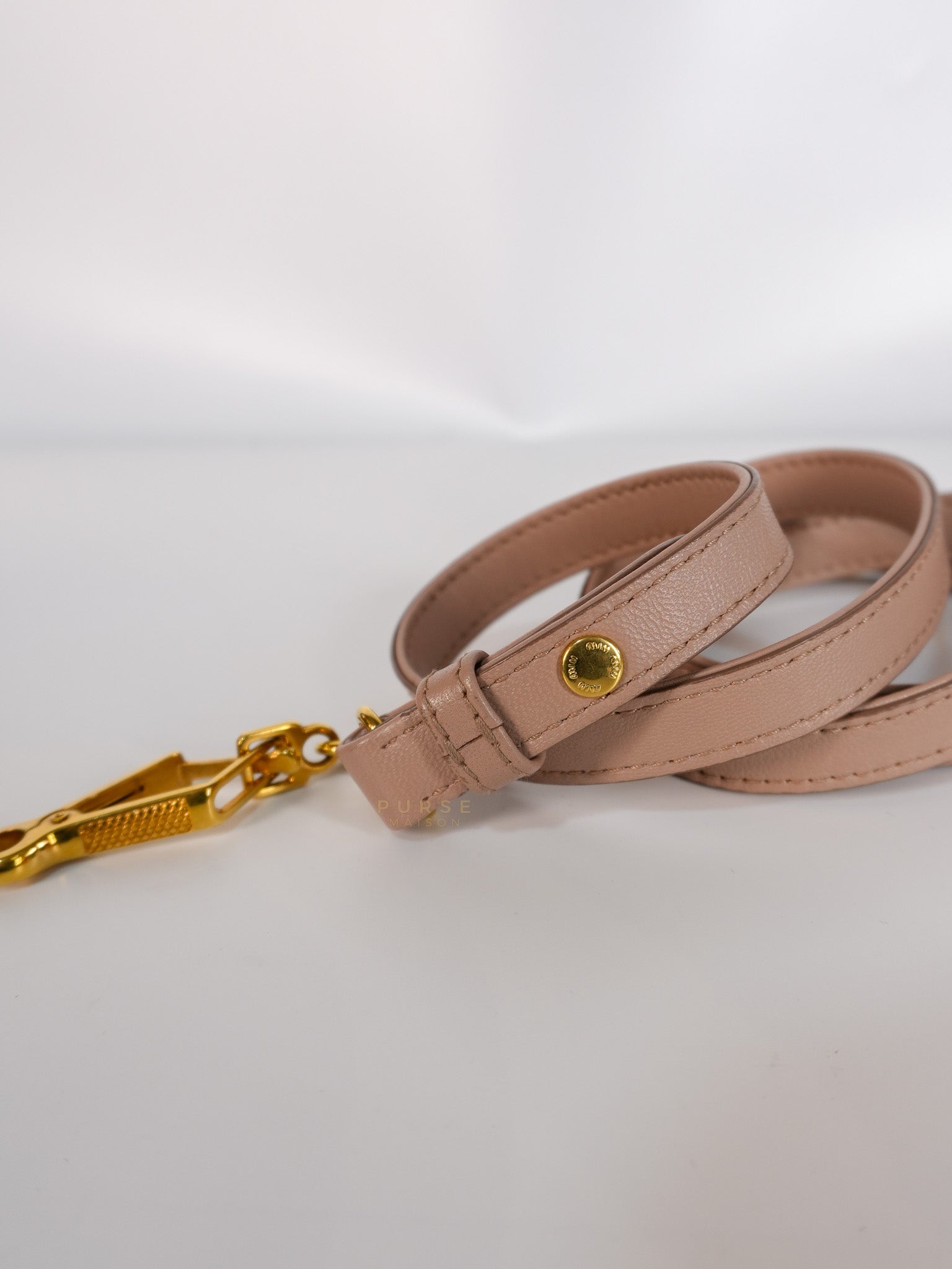 Bandoliera Matelasse Coffer Bag in Cammeo | Purse Maison Luxury Bags Shop
