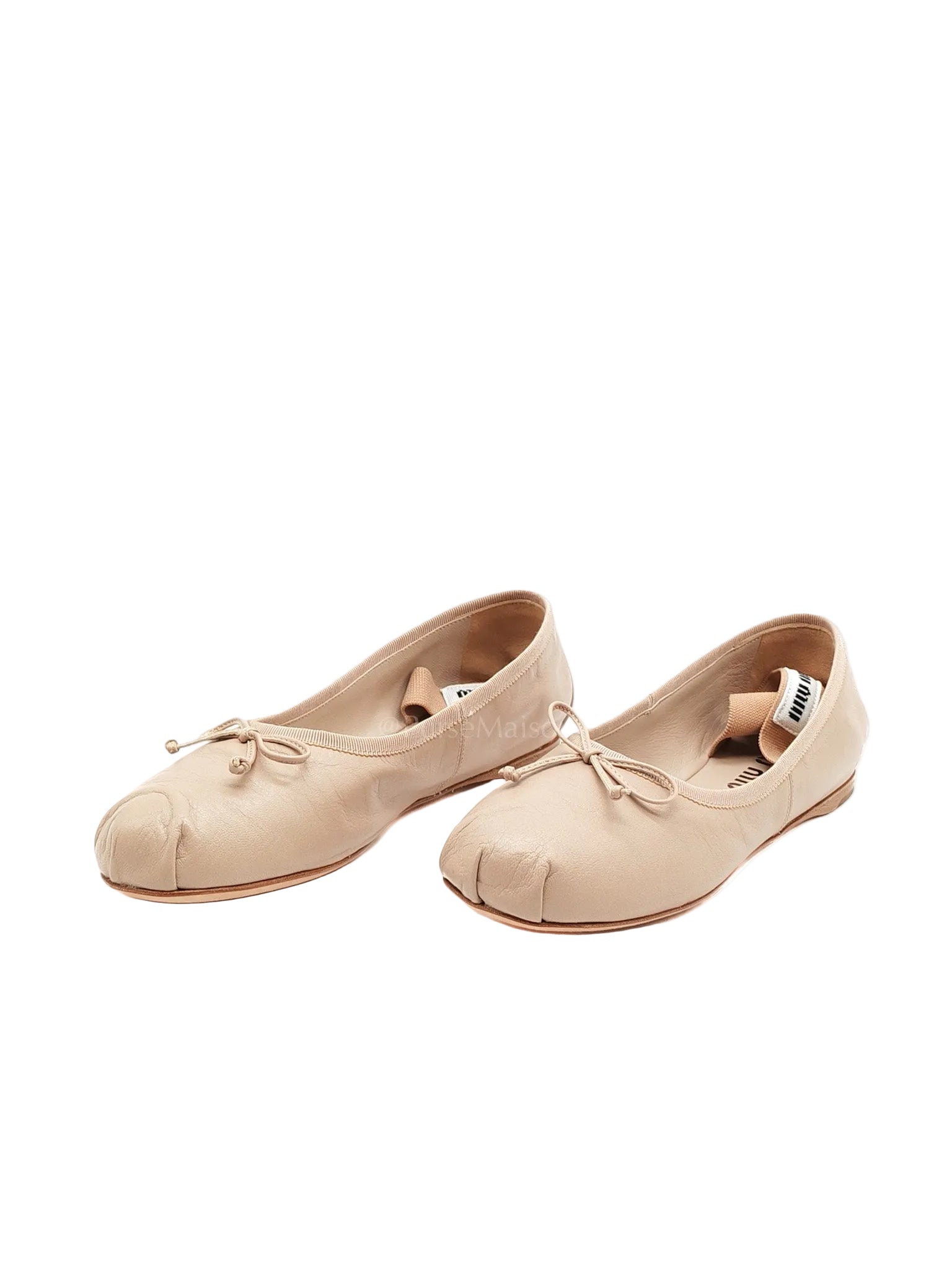 Ballerina Flats in Neutral Beige Size 37 (24cm)