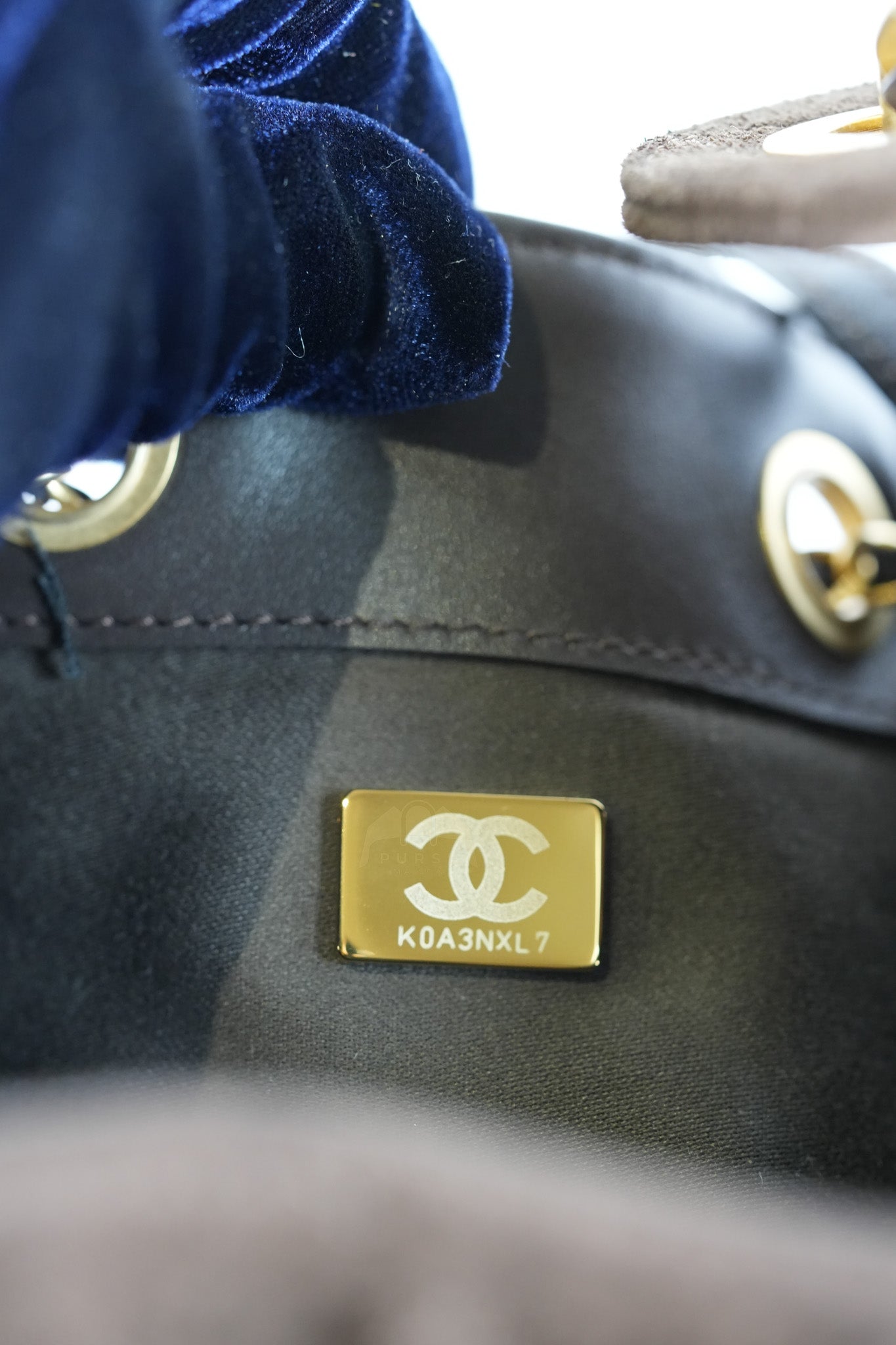 C25 Hobo Bag Medium in Brown Suede Calfskin Leather and Aged Gold Hardware (Microchip)