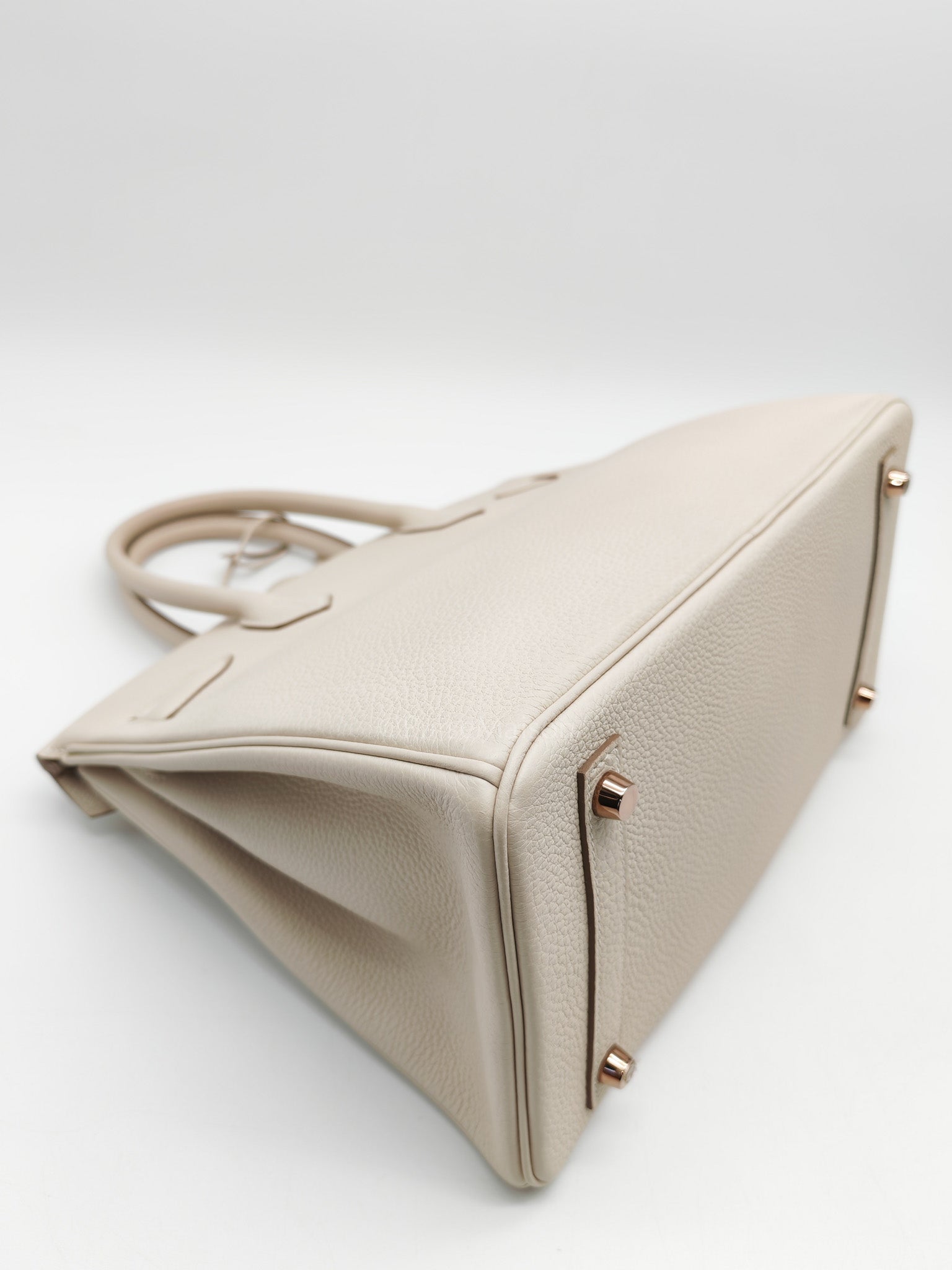 Birkin 30 Retourne in Craie Togo Leather and Gold Hardware Stamp Z (2021)