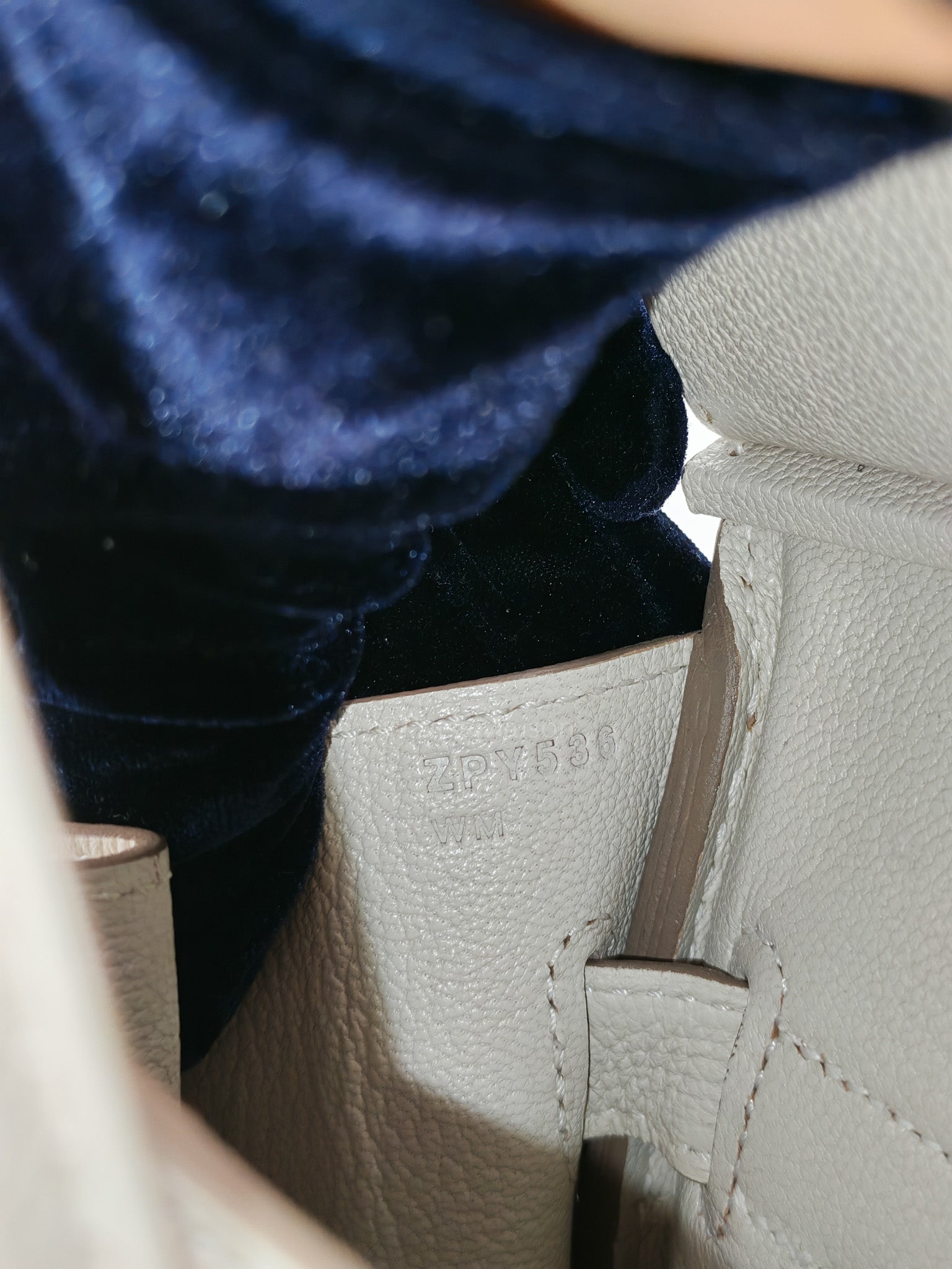Birkin 30 Retourne in Craie Togo Leather and Gold Hardware Stamp Z (2021)