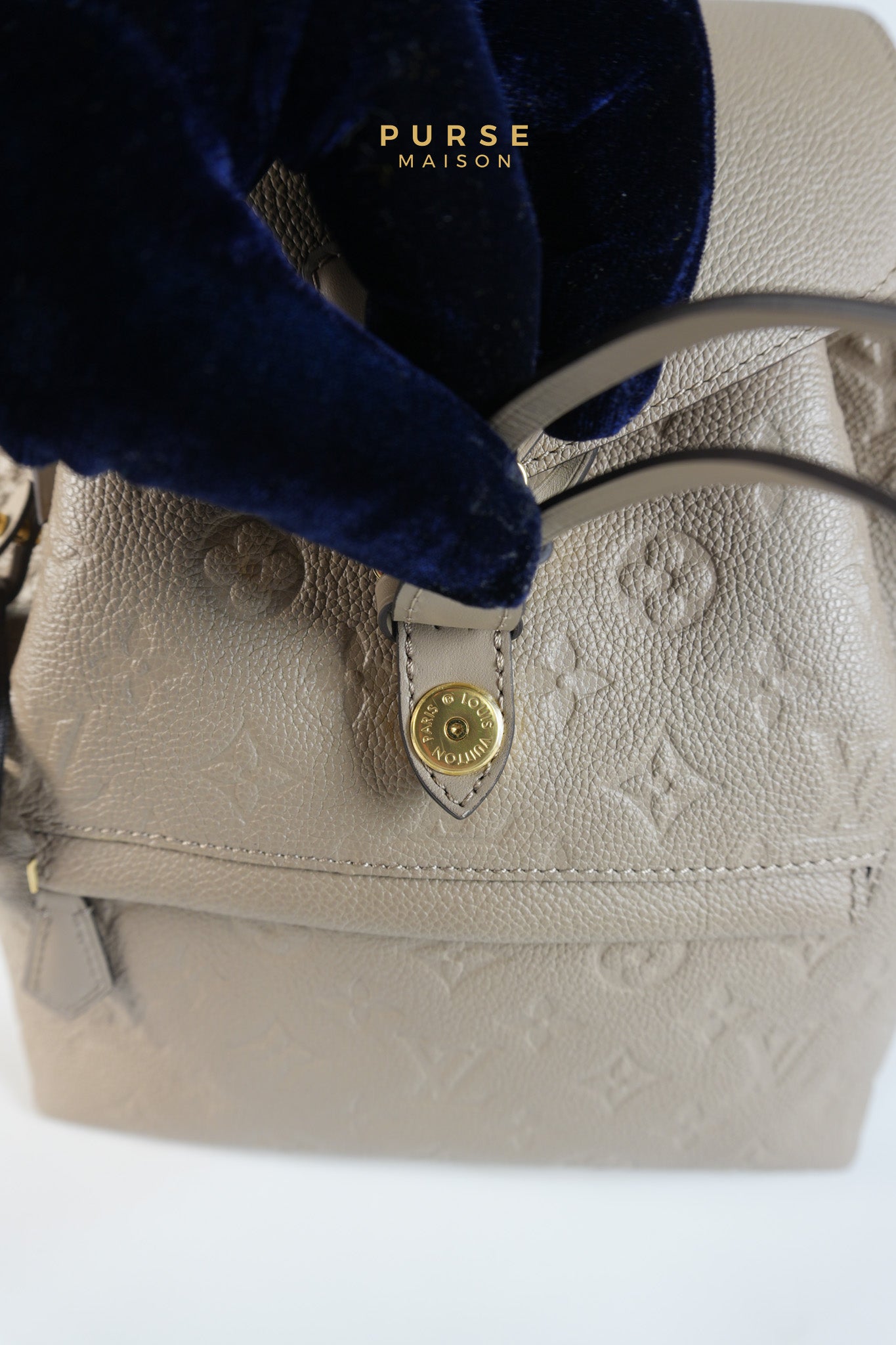 Montsouris NM in Turtledove Monogram Empreinte Leather Backpack (Microchip) | Purse Maison Luxury Bags Shop