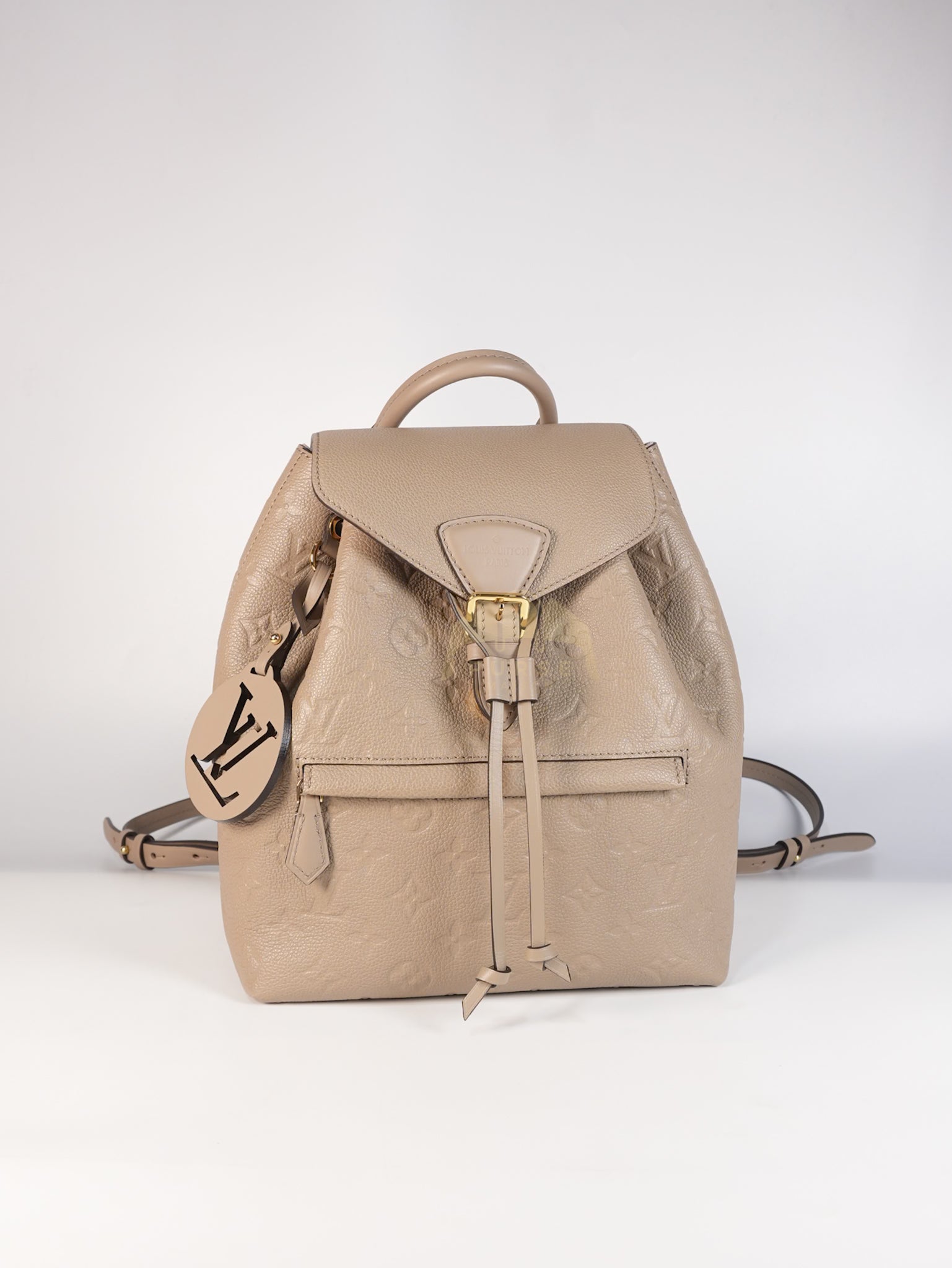Montsouris NM in Turtledove Monogram Empreinte Leather Backpack (Microchip) | Purse Maison Luxury Bags Shop
