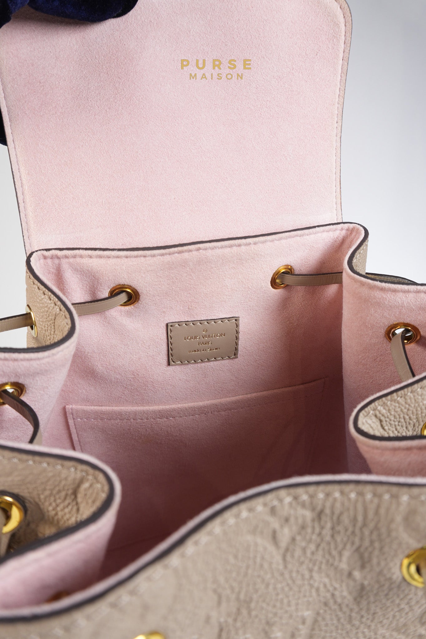 Montsouris NM in Turtledove Monogram Empreinte Leather Backpack (Microchip) | Purse Maison Luxury Bags Shop