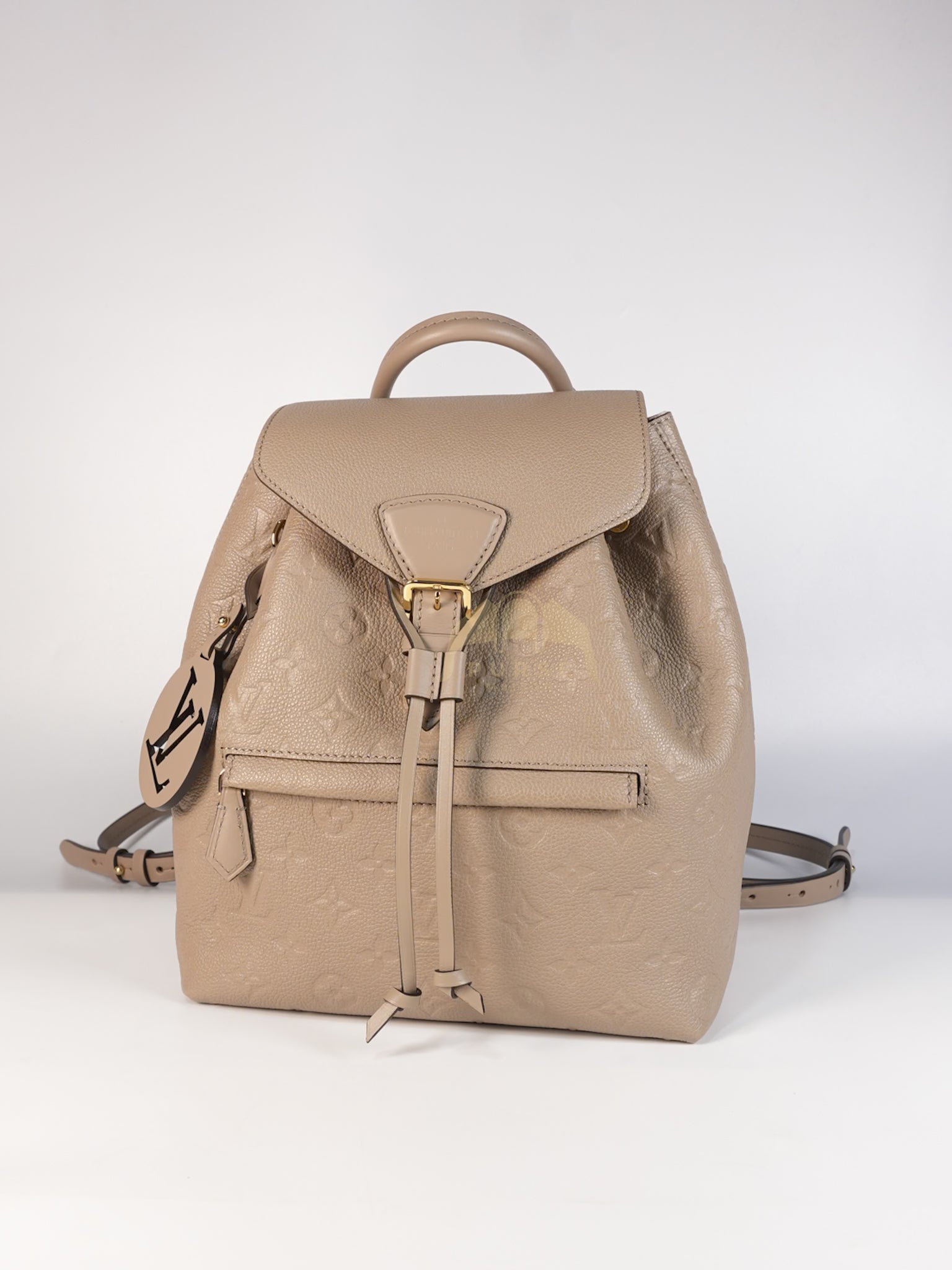 Montsouris NM in Turtledove Monogram Empreinte Leather Backpack (Microchip) | Purse Maison Luxury Bags Shop