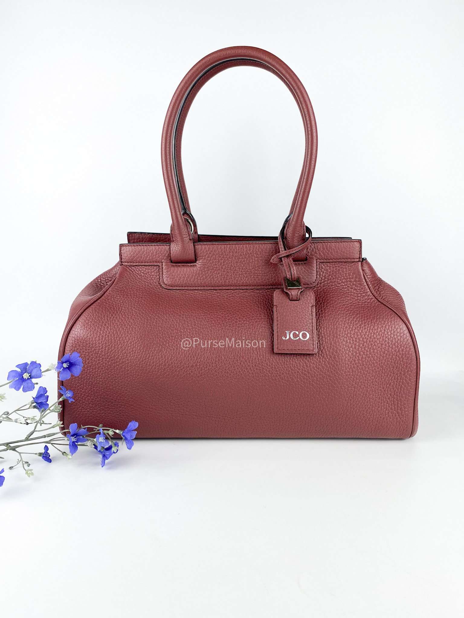 Moynat Pauline Prune(Mauve) Leather Bag