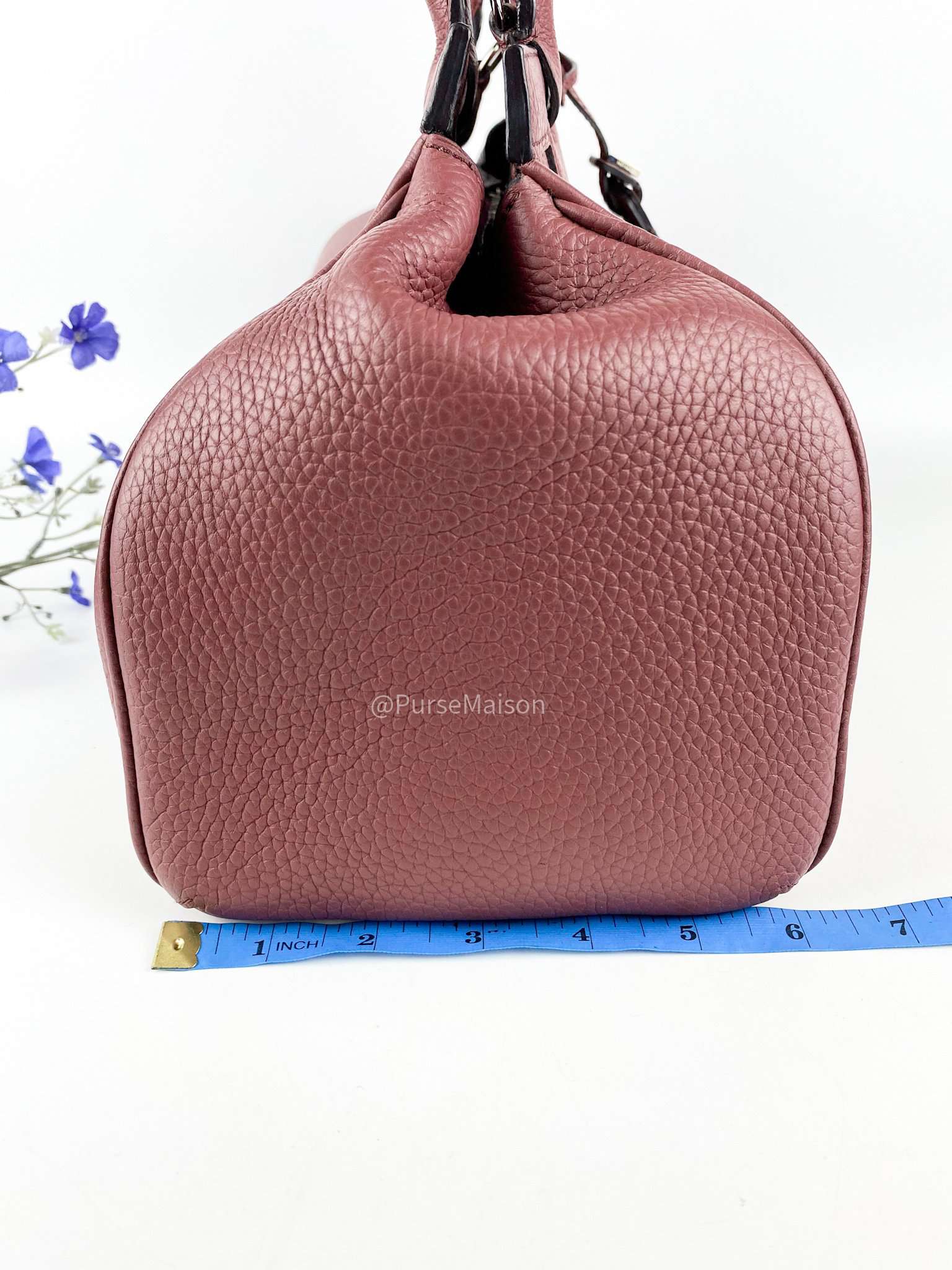 Moynat Pauline Prune(Mauve) Leather Bag