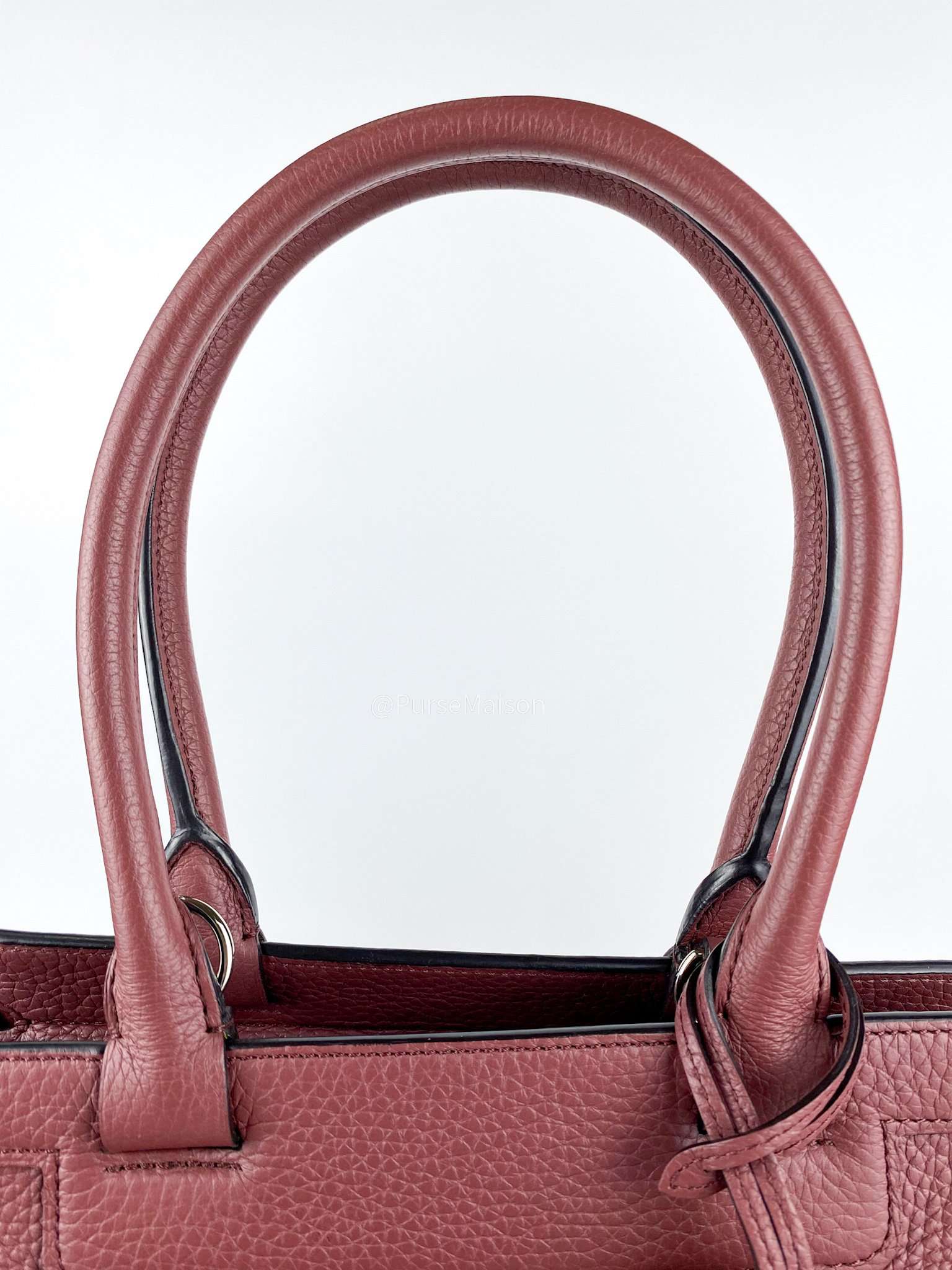 Moynat Pauline Prune(Mauve) Leather Bag