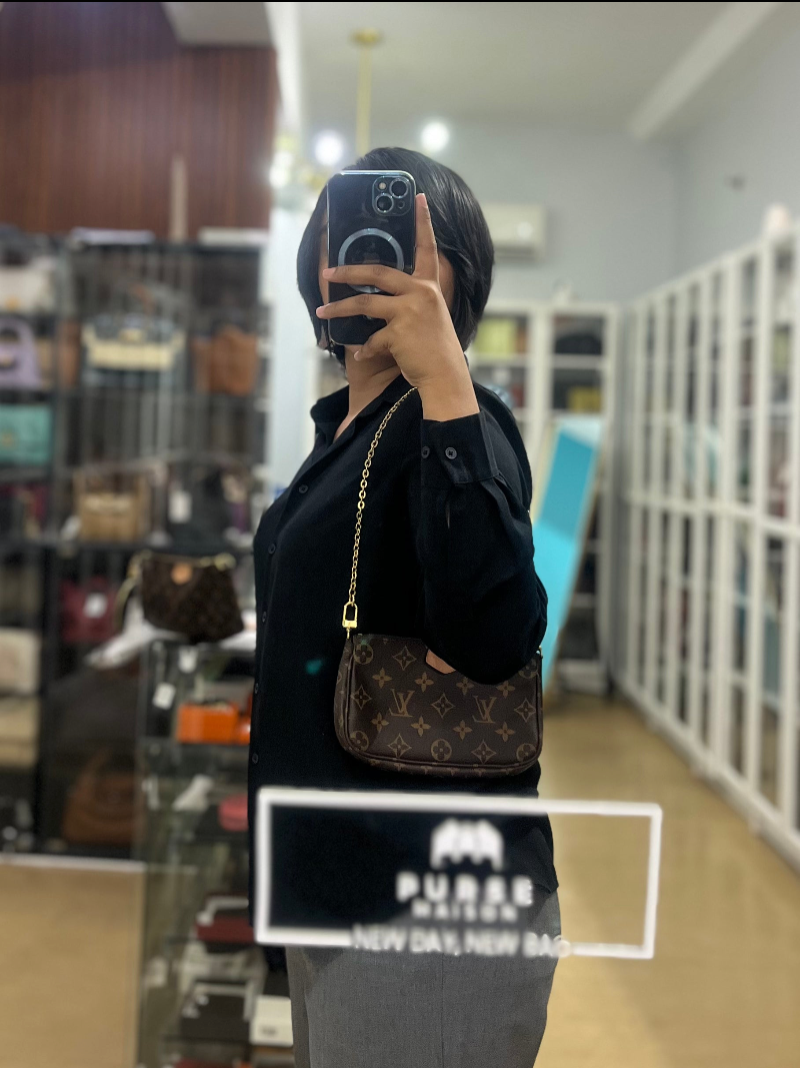 Multi Pochette Accessoires Monogram Canvas & Khaki Strap(Date Code: SP5108) | Purse Maison Luxury Bags Shop
