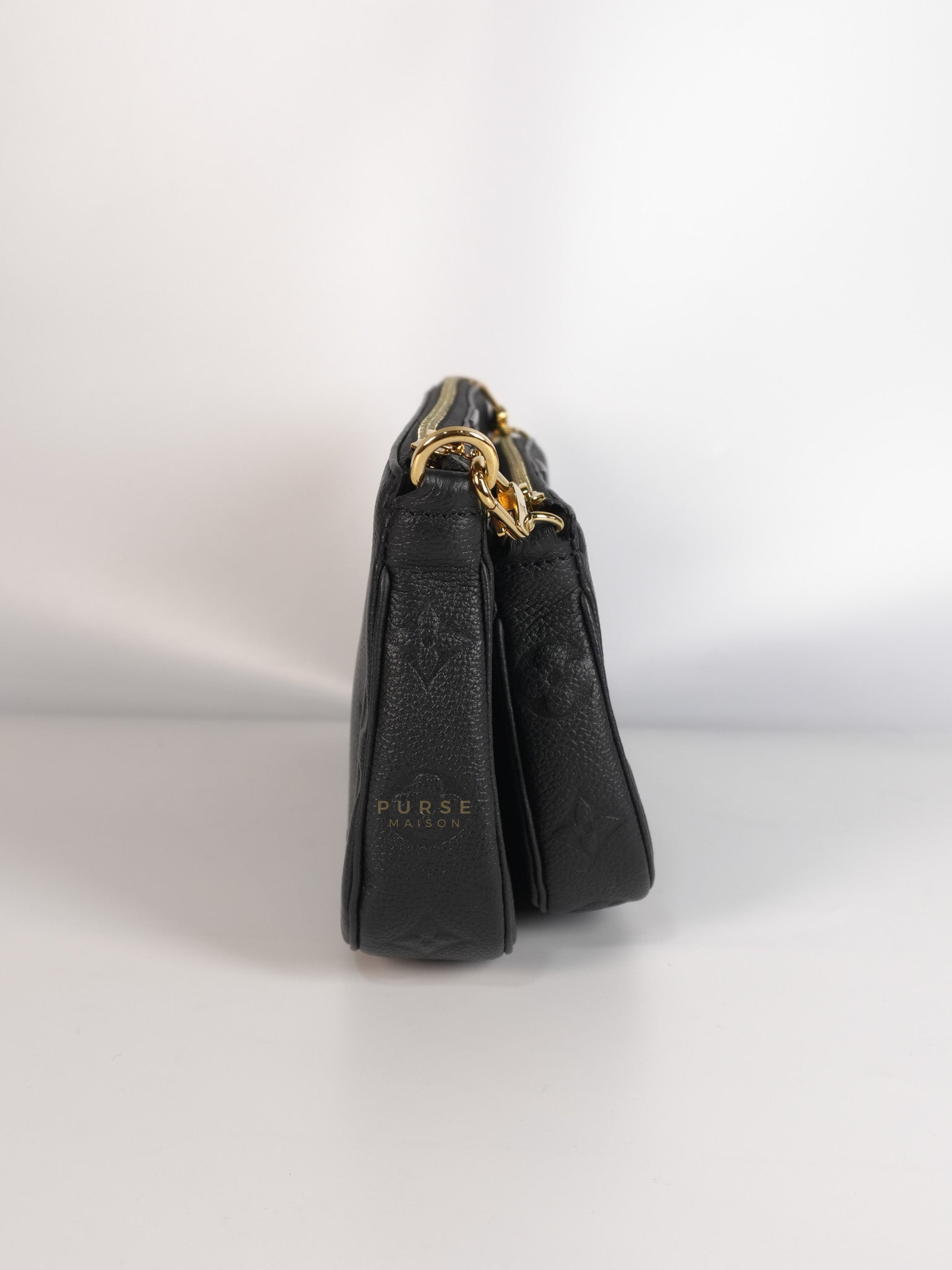Multi Pochette in Noir Empreinte Leather (Microchip) | Purse Maison Luxury Bags Shop