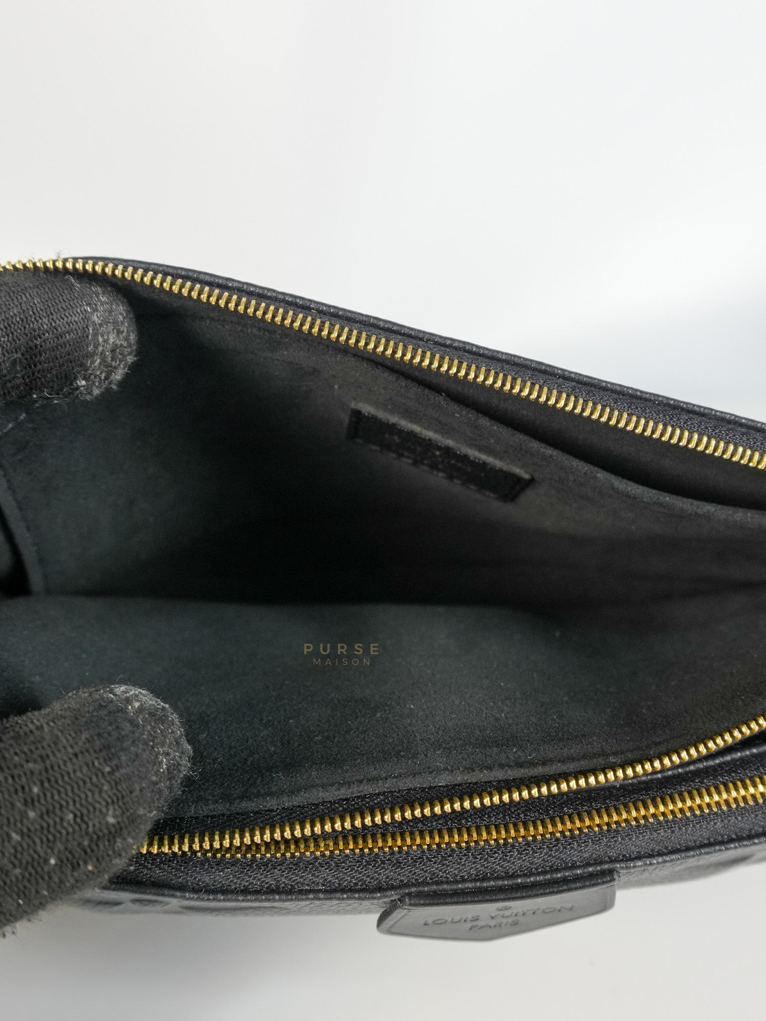 Multi Pochette in Noir Empreinte Leather (Microchip) | Purse Maison Luxury Bags Shop