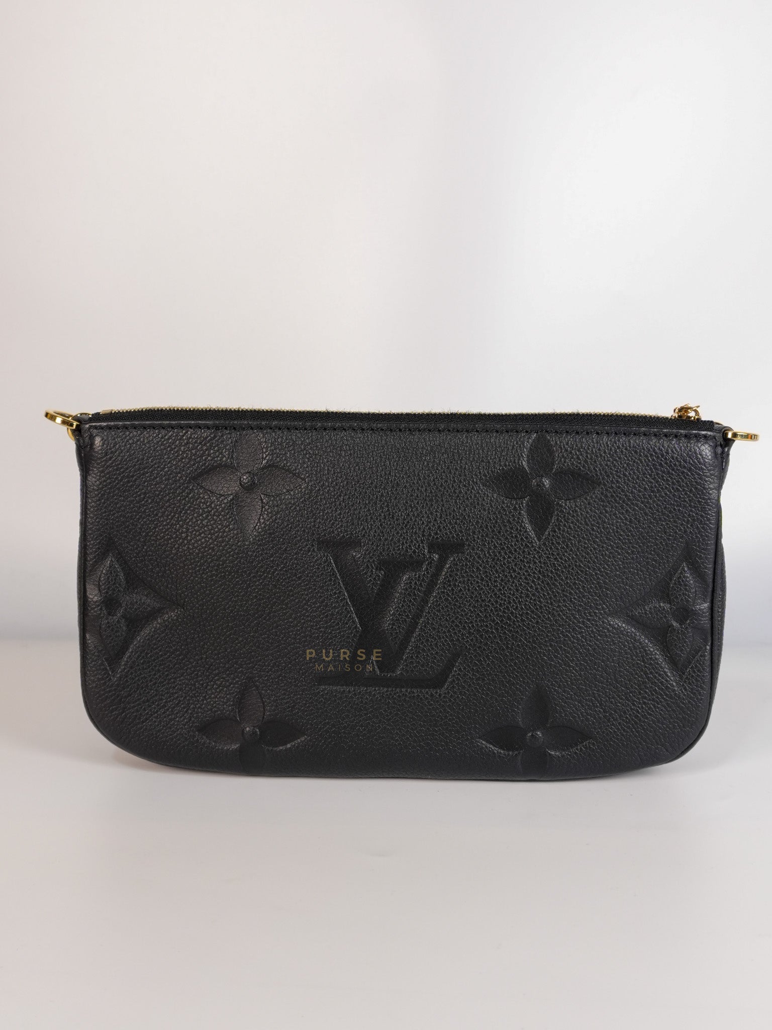 Multi Pochette in Noir Empreinte Leather (Microchip) | Purse Maison Luxury Bags Shop