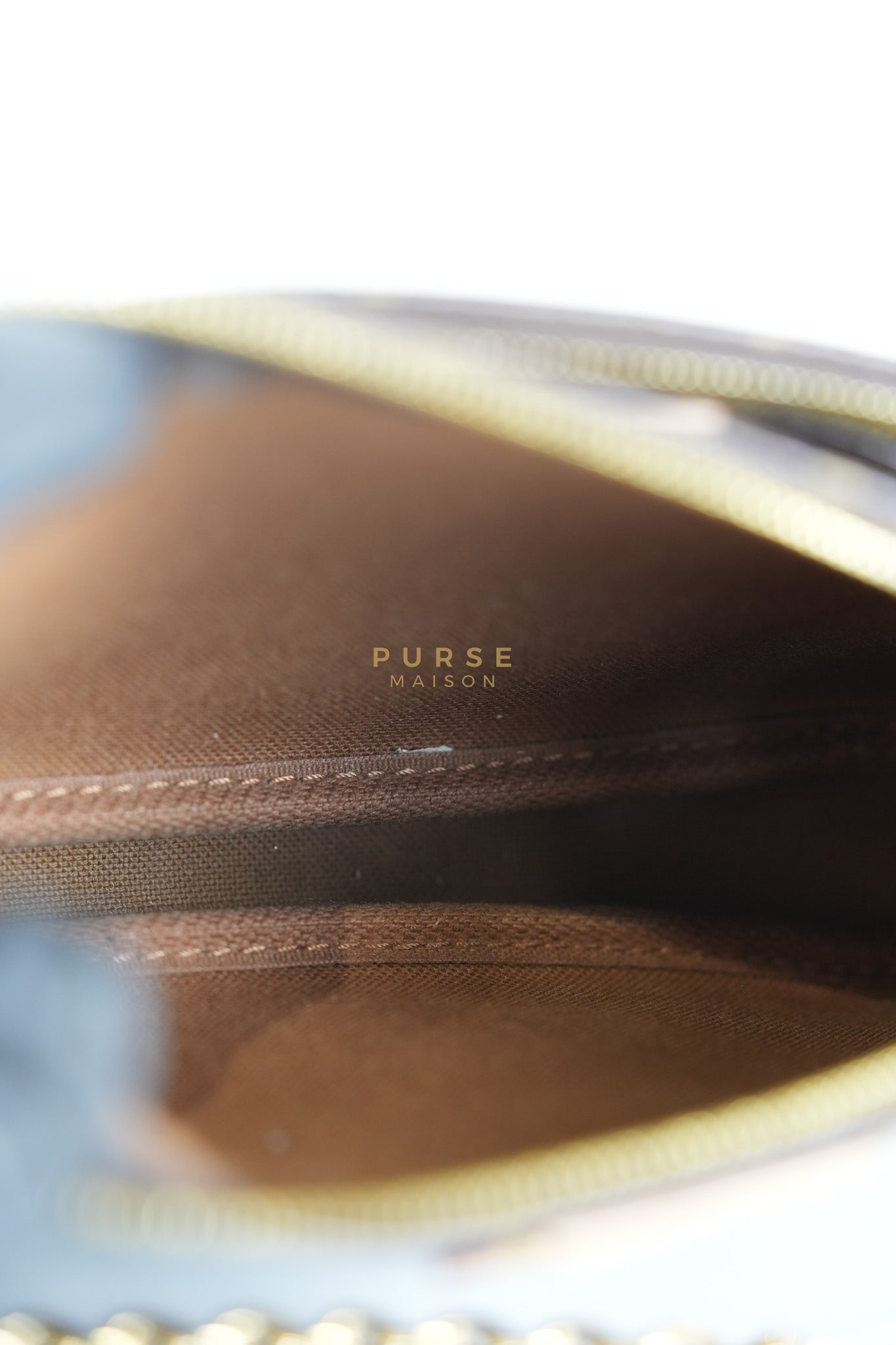 Multi Pochette Shoulder Bag in Monogram Canvas & Gold Hardware Microchip | Purse Maison Luxury Bags Shop