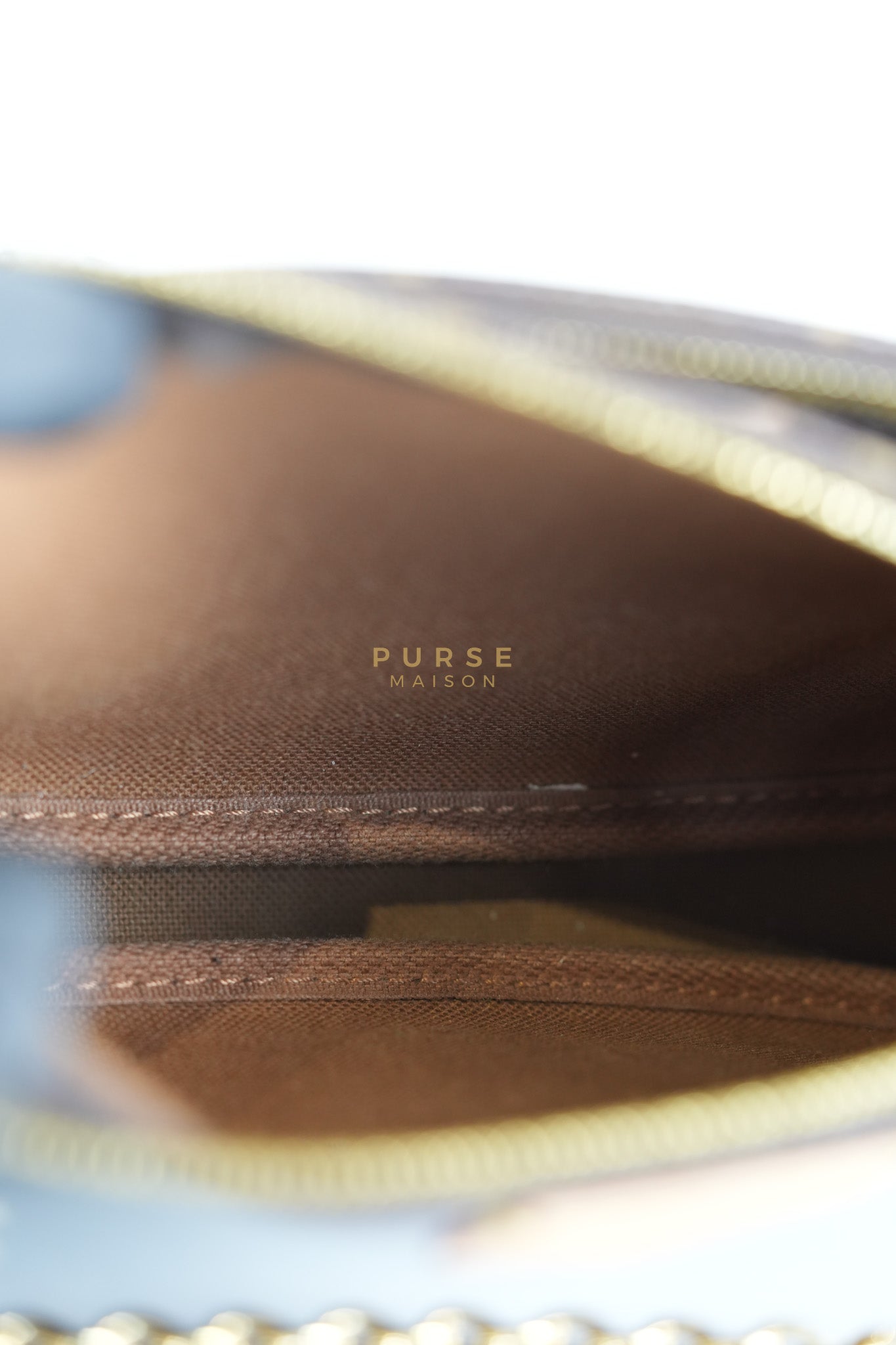 Multi Pochette Shoulder Bag in Monogram Canvas & Gold Hardware Microchip | Purse Maison Luxury Bags Shop