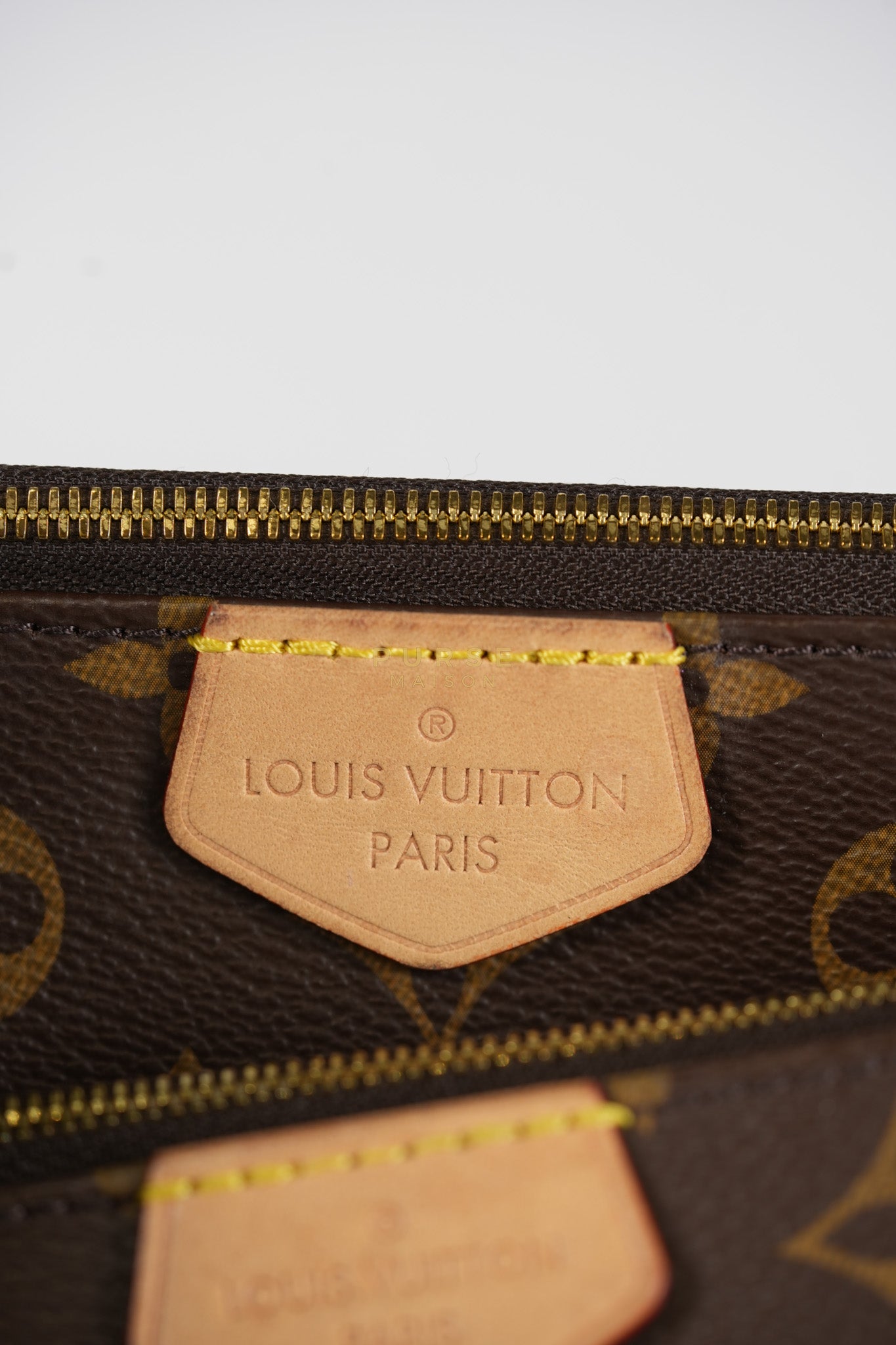 Multi Pochette Shoulder Bag in Monogram Canvas & Gold Hardware Microchip | Purse Maison Luxury Bags Shop