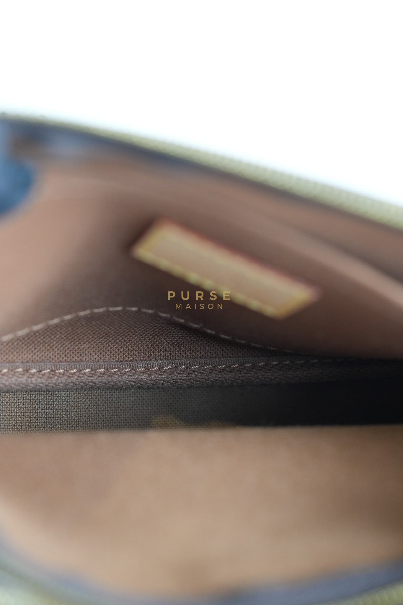 Multi Pochette Shoulder Bag in Monogram Canvas & Gold Hardware Microchip | Purse Maison Luxury Bags Shop