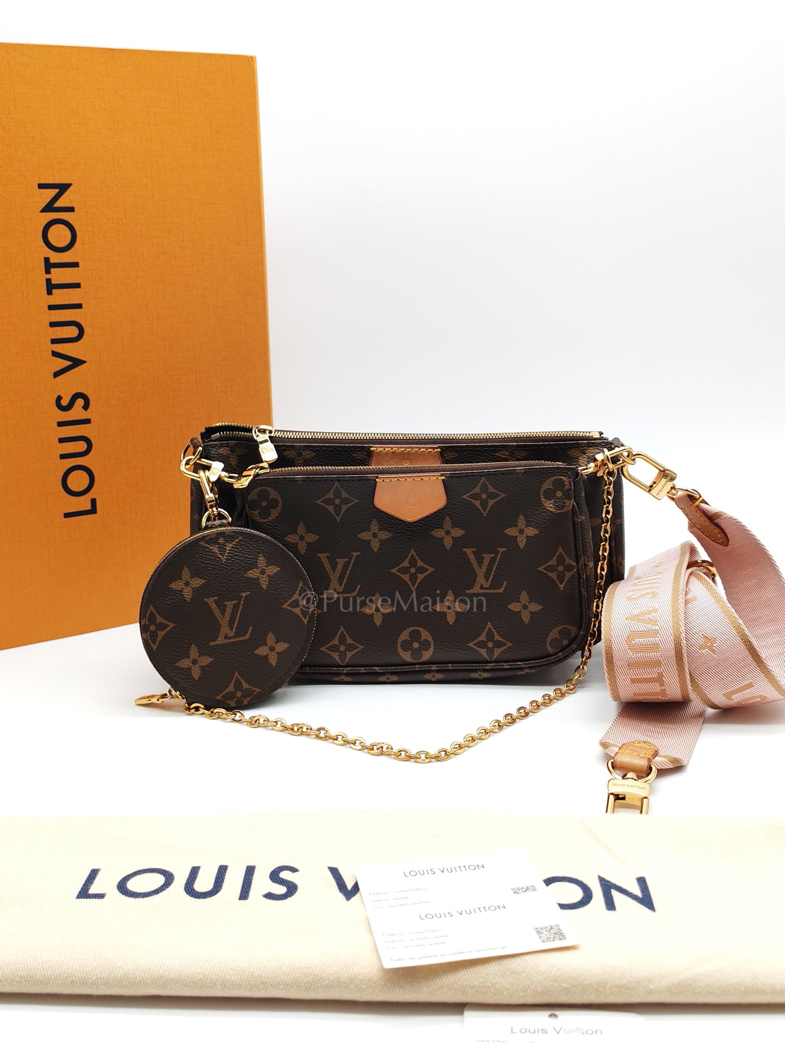 Multipochette in Monogram Canvas Crossbody Bag (Microchip) | Purse Maison Luxury Bags Shop