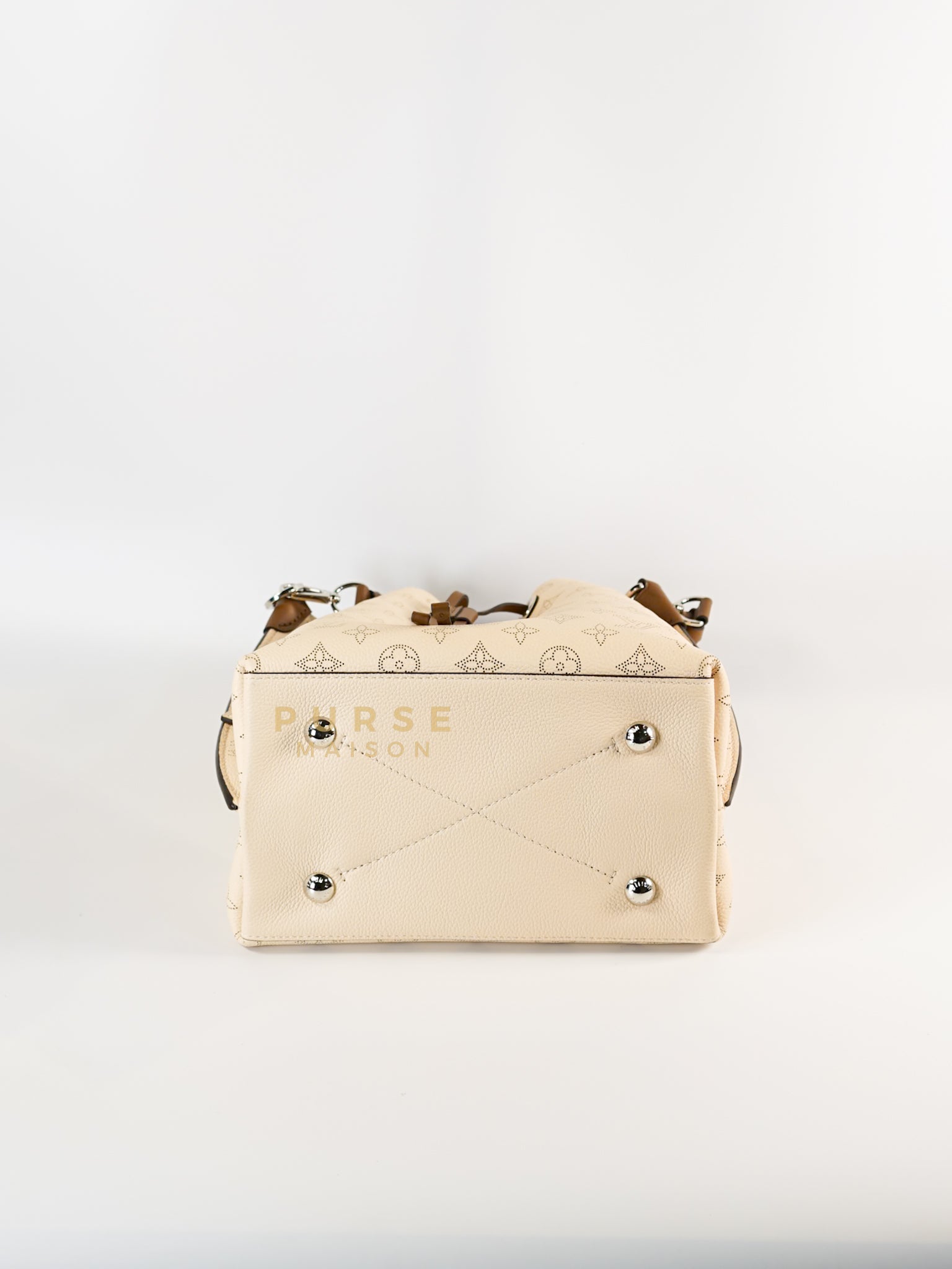 Muria Bag in Crème Mahina Leather (Microchip) | Purse Maison Luxury Bags Shop