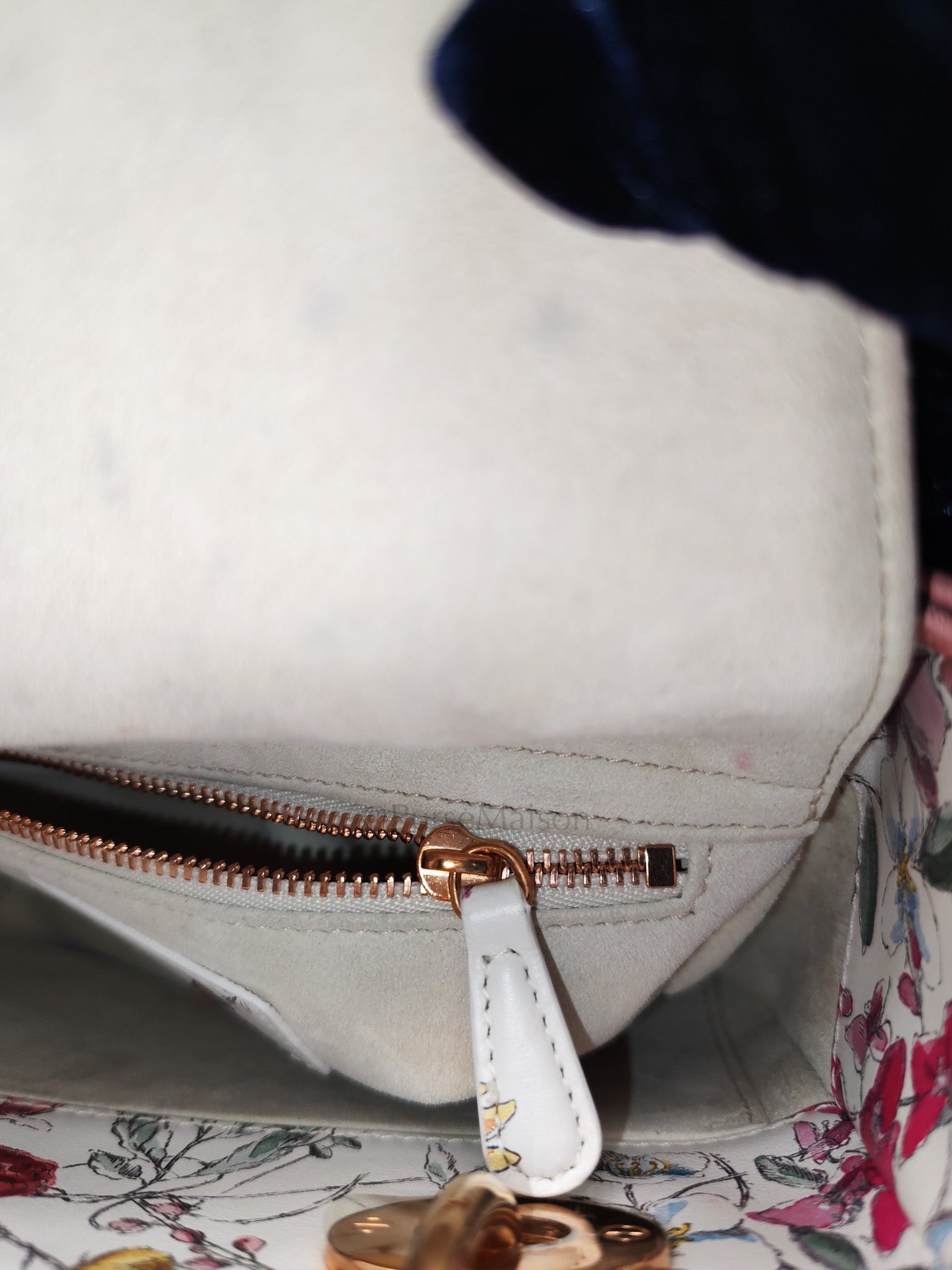 My ABCDior Lady Dior Small in White Florigelio Multicolor Calfskin Printed Rose Gold Hardware | Purse Maison Luxury Bags Shop