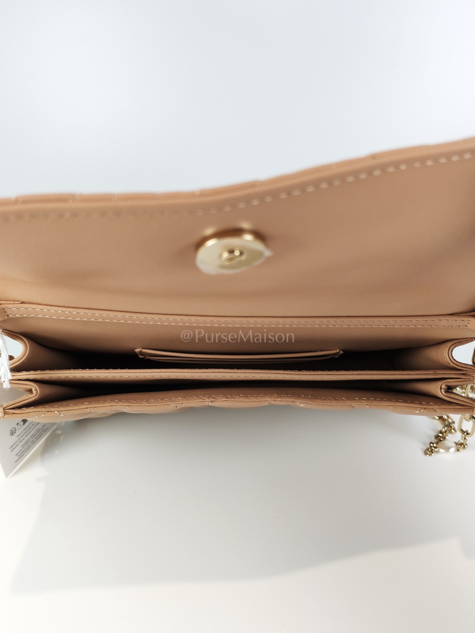 My Dior Top Handle Bag Mini in Blush Pink Quilted Cannage Leather & Light Gold Hardware | Purse Maison Luxury Bags Shop