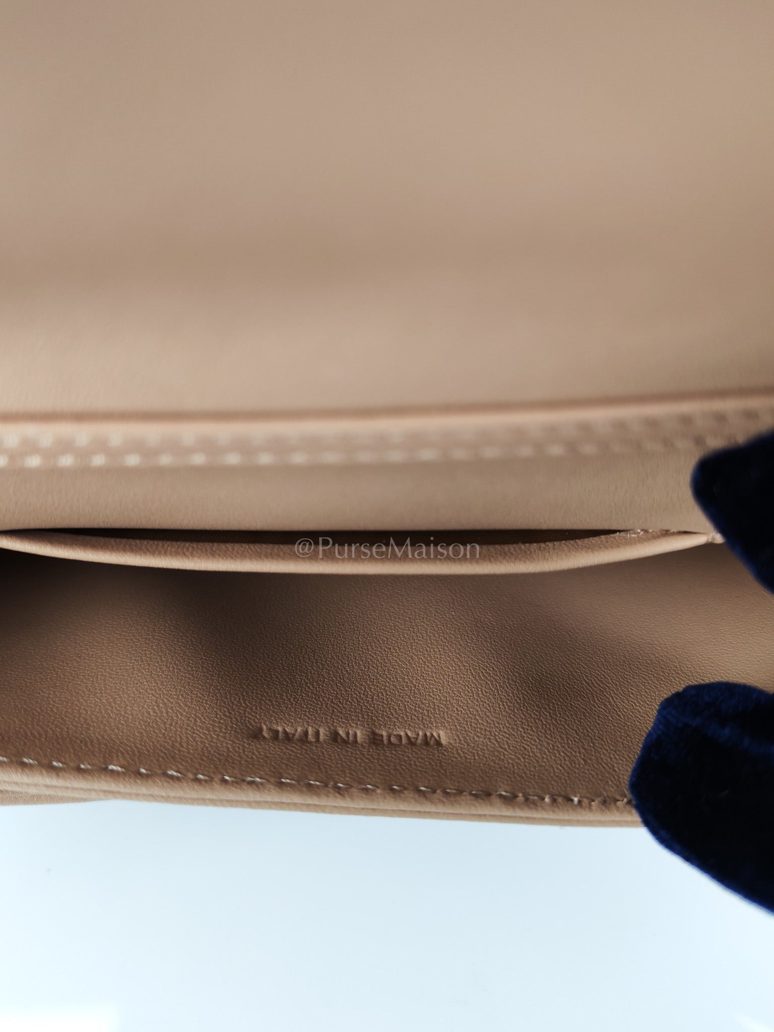 My Dior Top Handle Bag Mini in Blush Pink Quilted Cannage Leather & Light Gold Hardware | Purse Maison Luxury Bags Shop