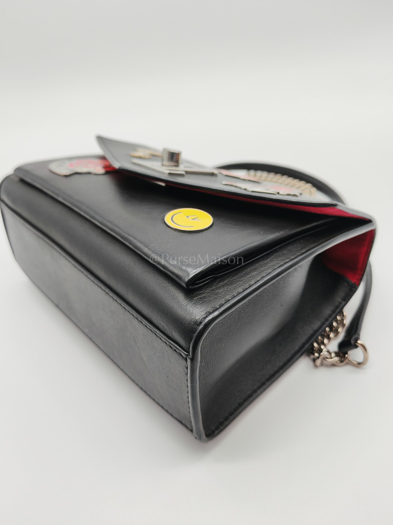 My Lock Me Limited Edition Pin Embellished Calfskin Leather Shoulder Bag (Date Code: AR3108) | Purse Maison Luxury Bags Shop