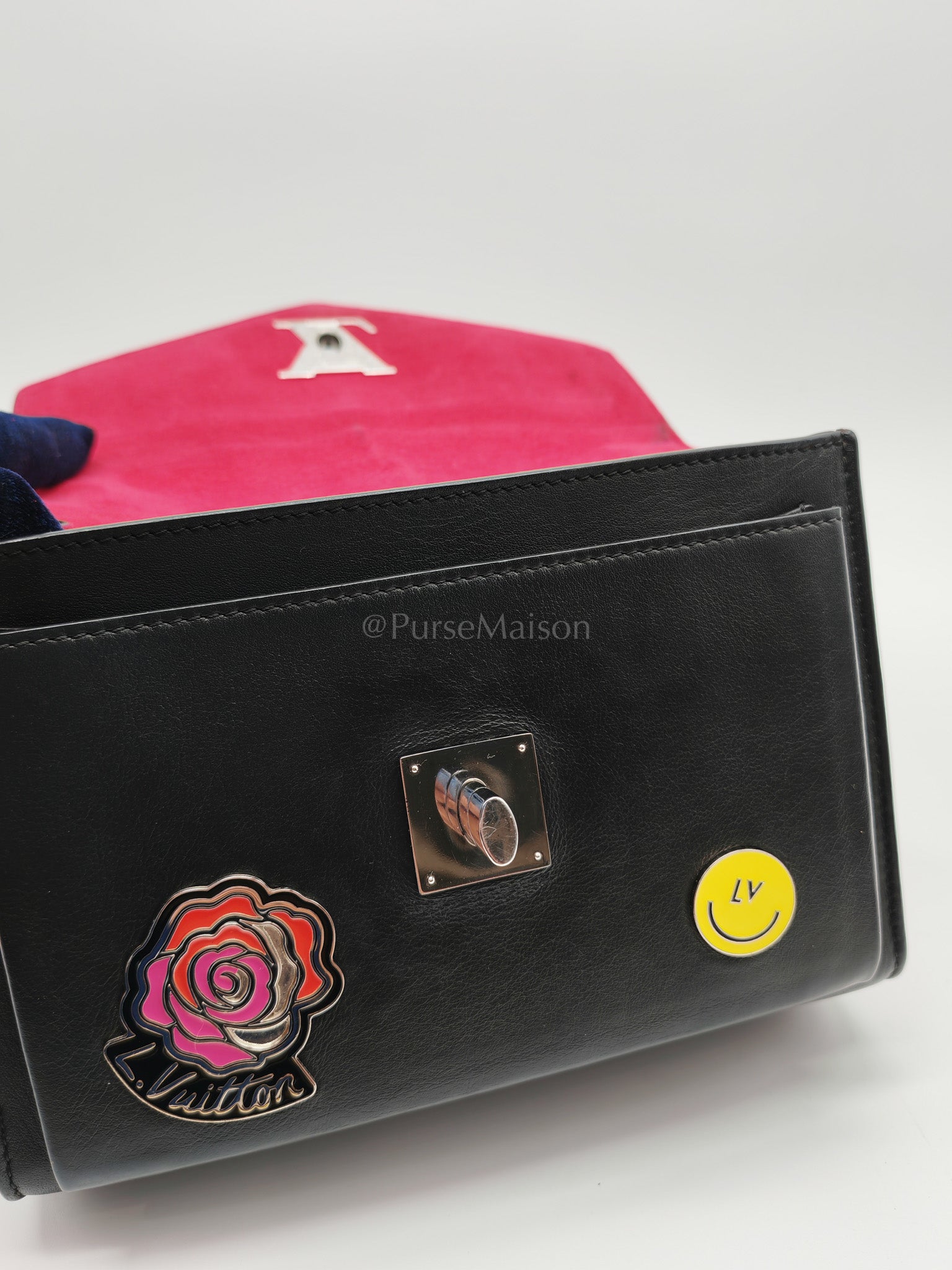 My Lock Me Limited Edition Pin Embellished Calfskin Leather Shoulder Bag (Date Code: AR3108) | Purse Maison Luxury Bags Shop