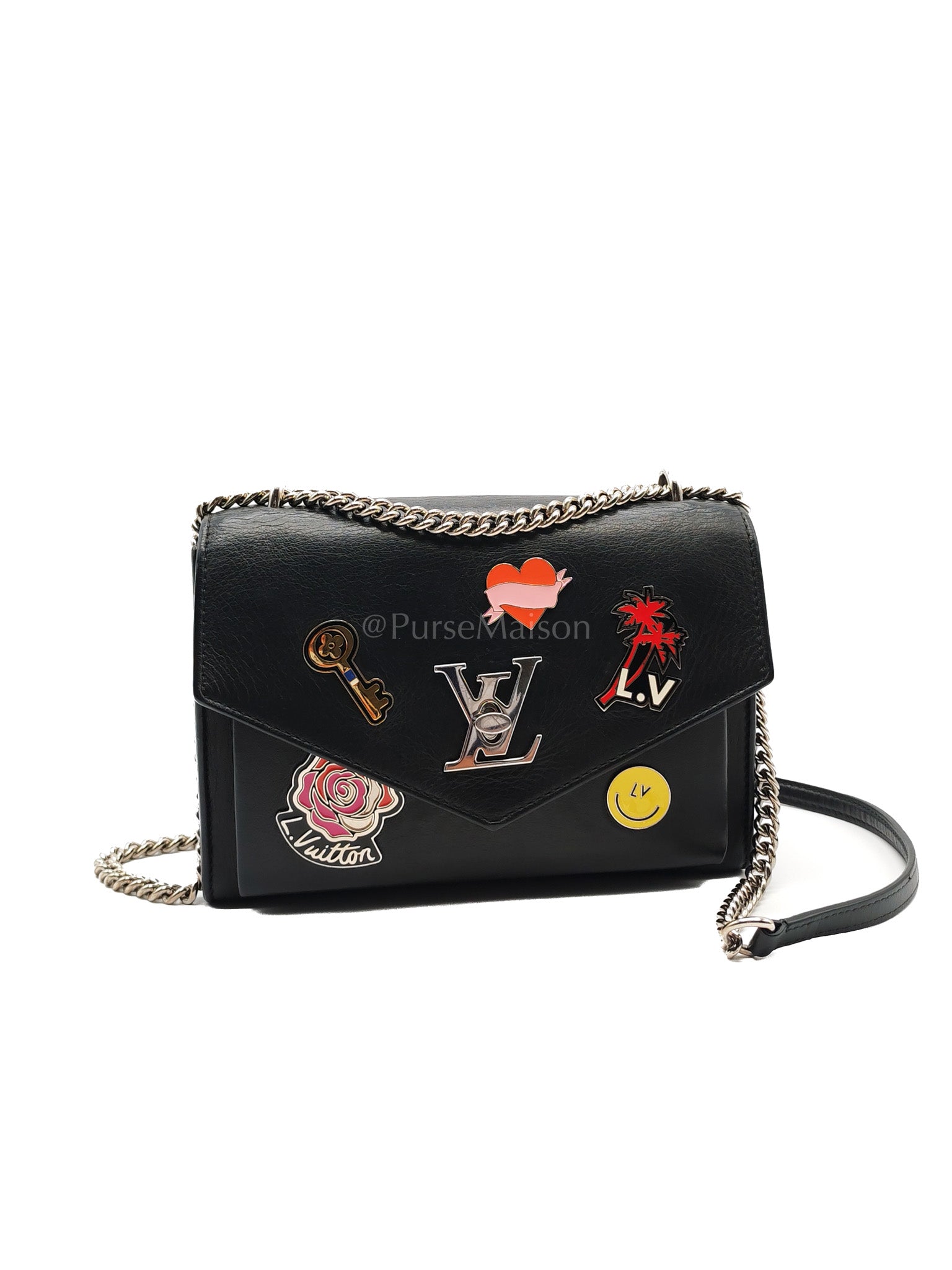 My Lock Me Limited Edition Pin Embellished Calfskin Leather Shoulder Bag (Date Code: AR3108) | Purse Maison Luxury Bags Shop