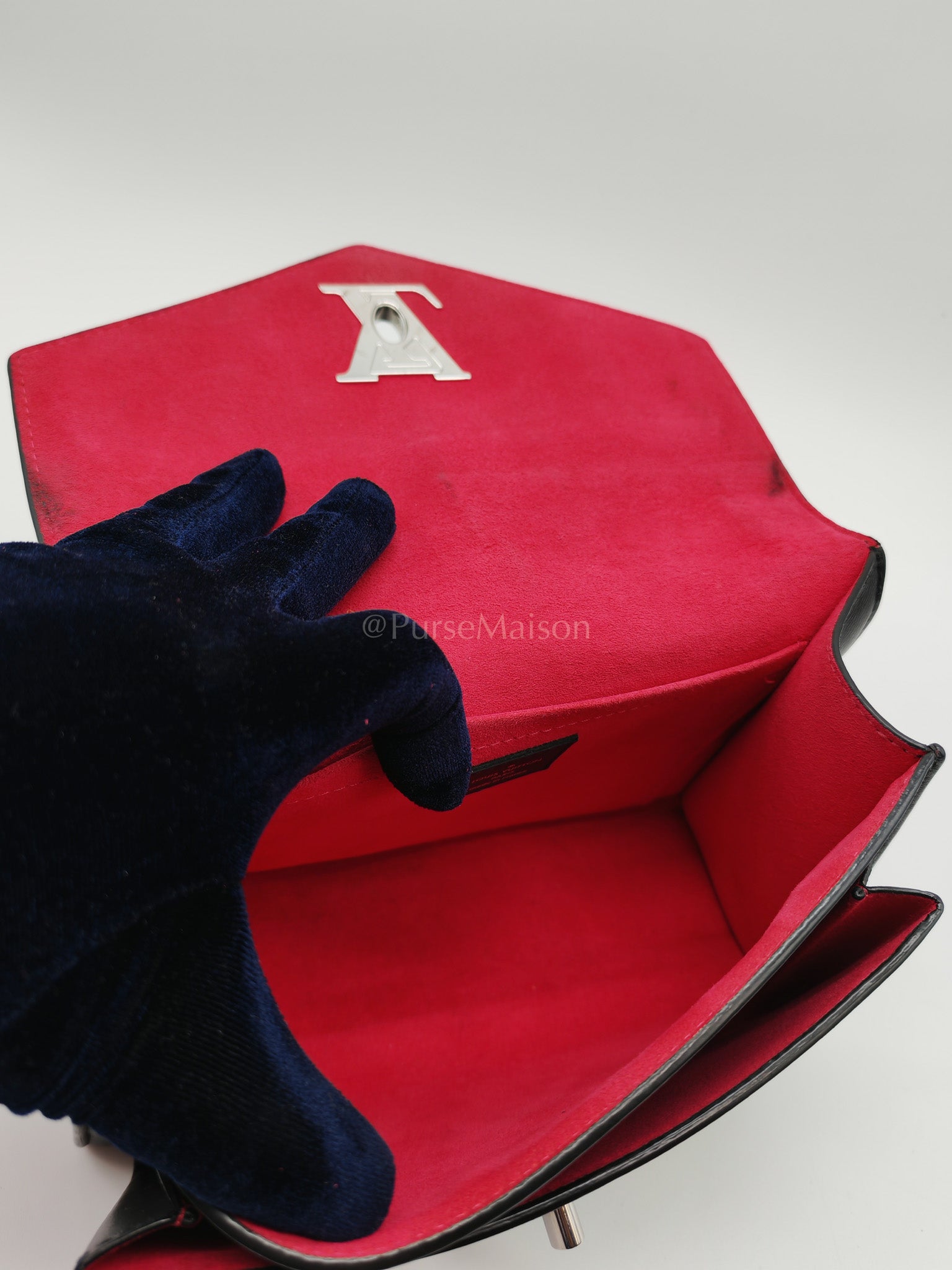 My Lock Me Limited Edition Pin Embellished Calfskin Leather Shoulder Bag (Date Code: AR3108) | Purse Maison Luxury Bags Shop