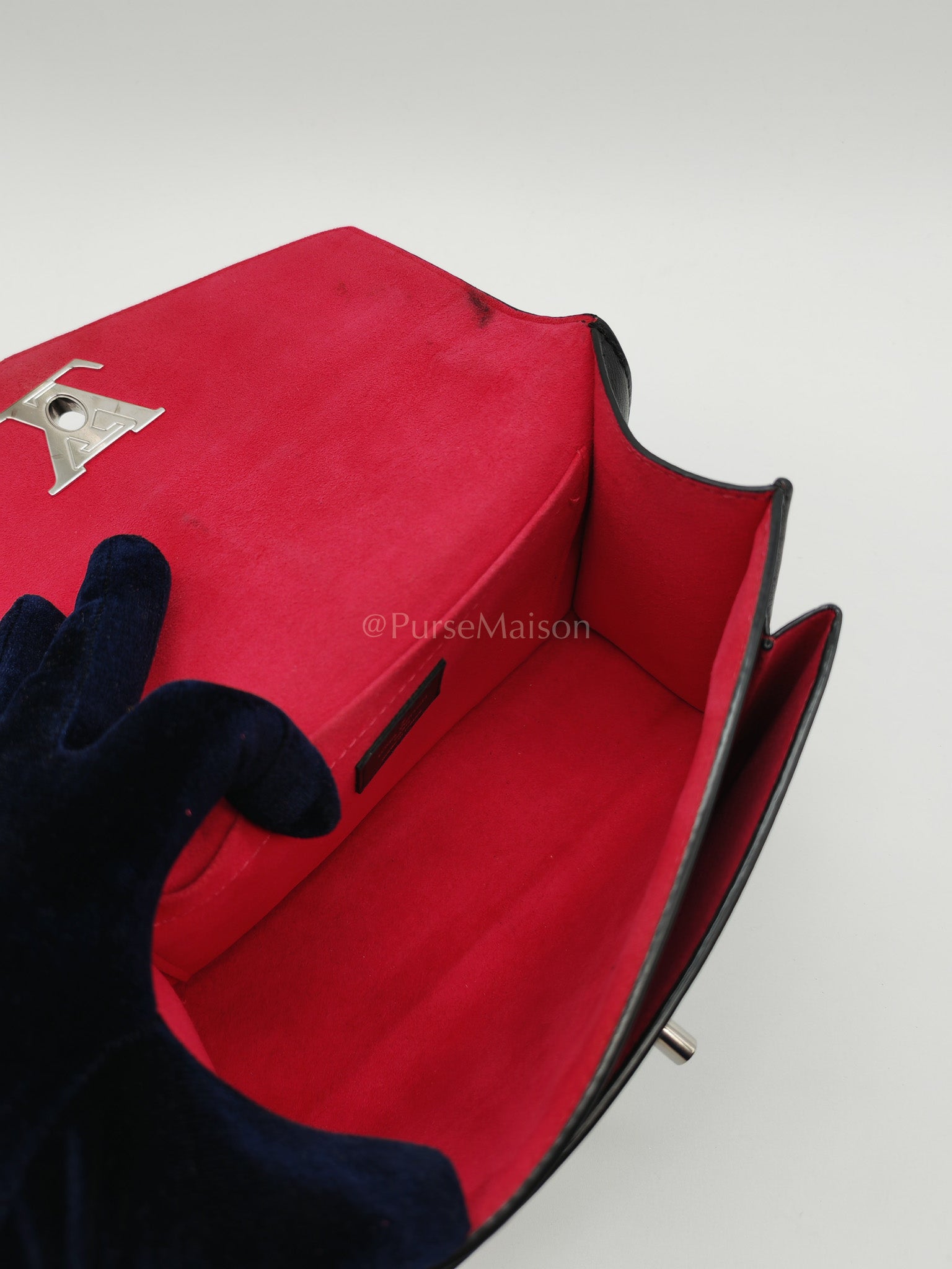 My Lock Me Limited Edition Pin Embellished Calfskin Leather Shoulder Bag (Date Code: AR3108) | Purse Maison Luxury Bags Shop