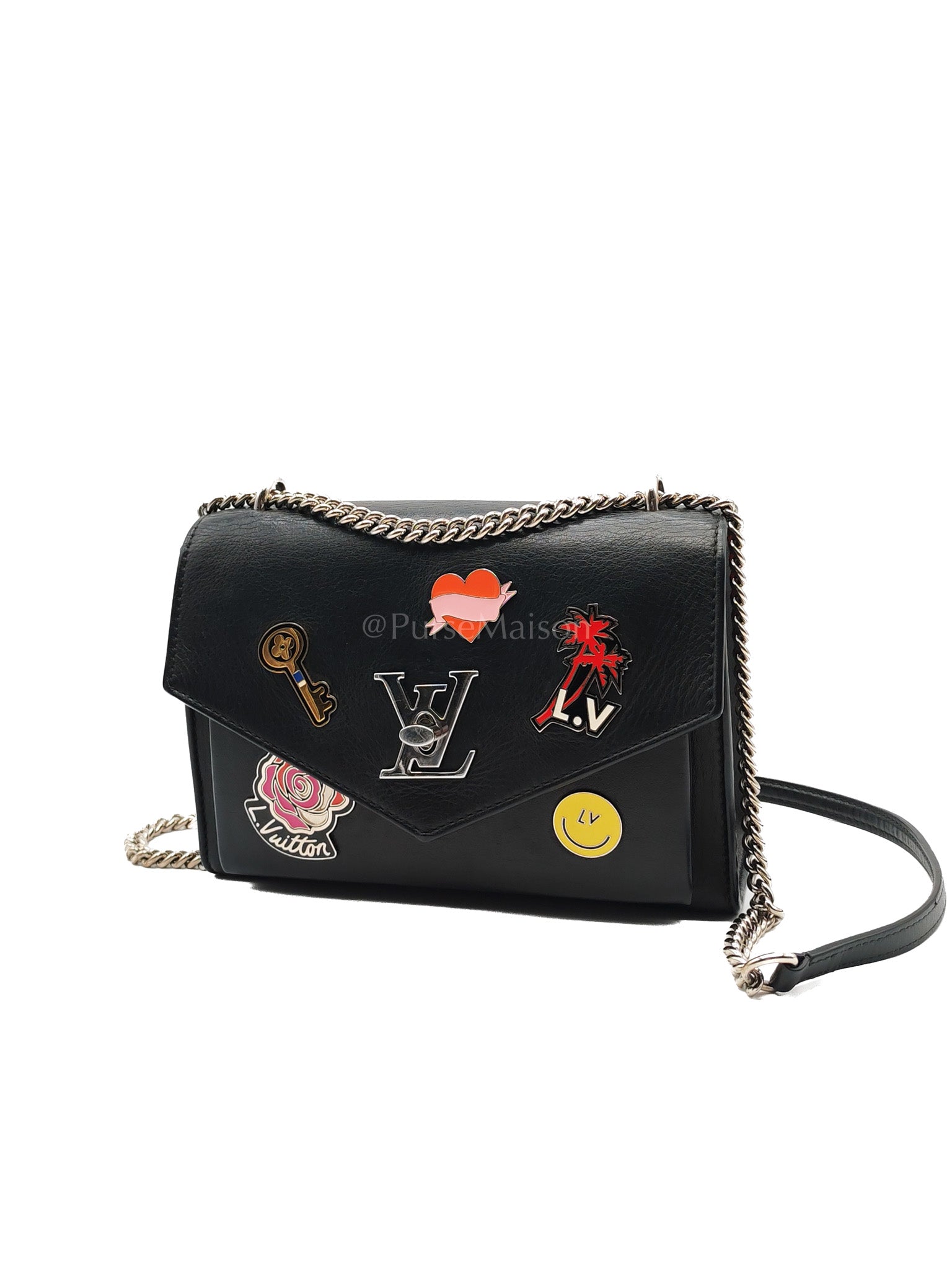 My Lock Me Limited Edition Pin Embellished Calfskin Leather Shoulder Bag (Date Code: AR3108) | Purse Maison Luxury Bags Shop