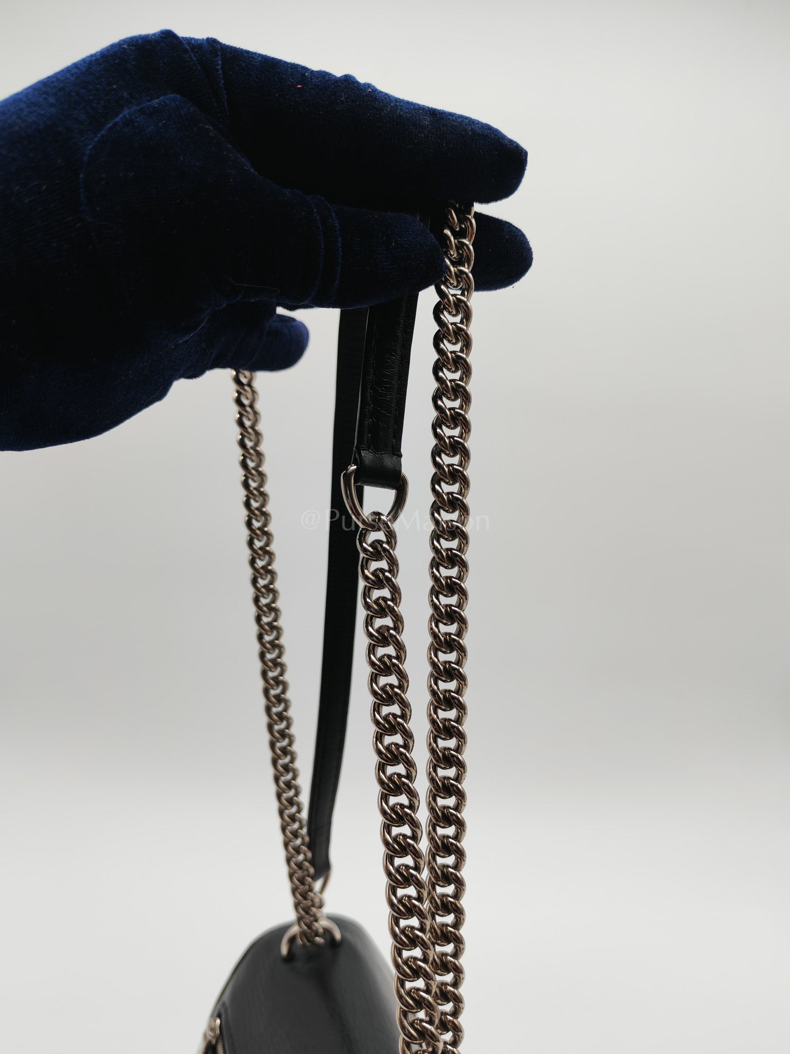 My Lock Me Limited Edition Pin Embellished Calfskin Leather Shoulder Bag (Date Code: AR3108) | Purse Maison Luxury Bags Shop