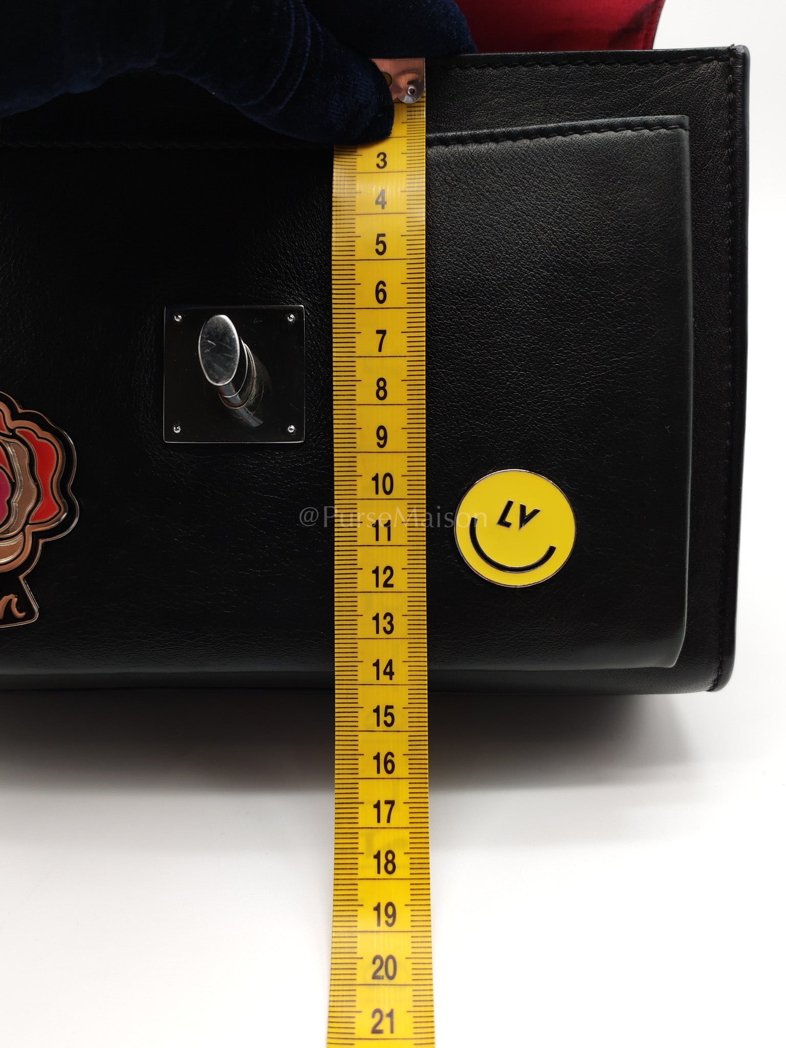 My Lock Me Limited Edition Pin Embellished Calfskin Leather Shoulder Bag (Date Code: AR3108) | Purse Maison Luxury Bags Shop