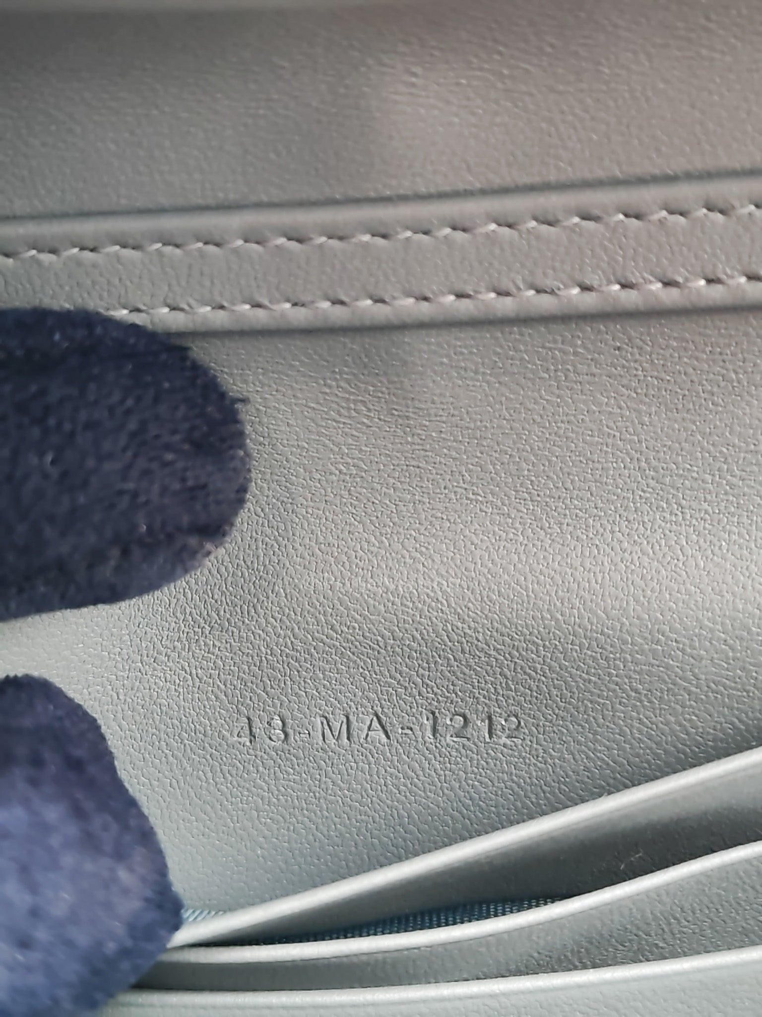 My Dior Mini Top Handle Bag in Cloud Blue Cannage Lambskin Leather Light Gold Hardware